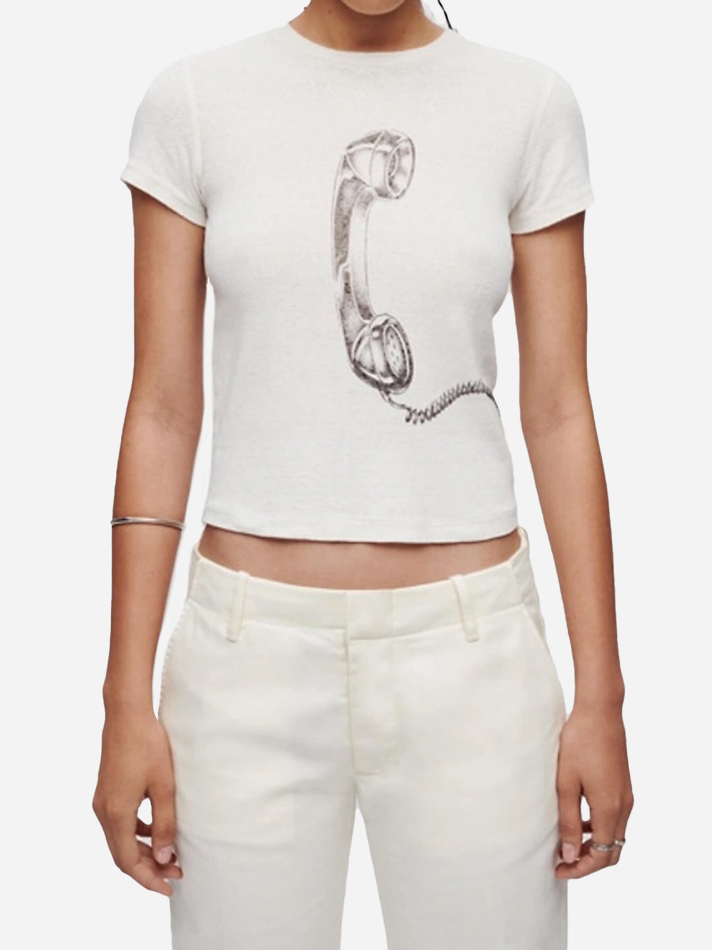 Re/Done Women's Call Me 90s Baby Tee - Saint Bernard