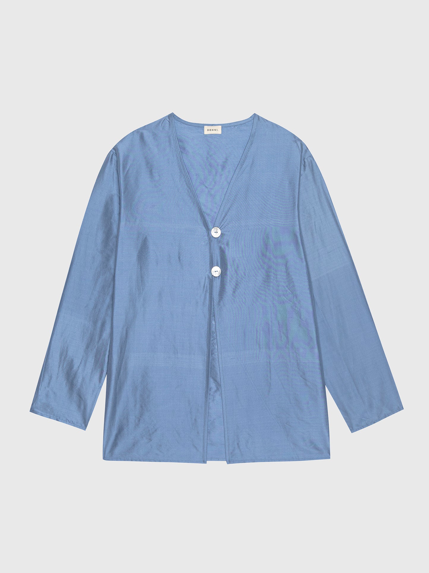 DONNI. Women's The Taffeta Split Top - Saint Bernard