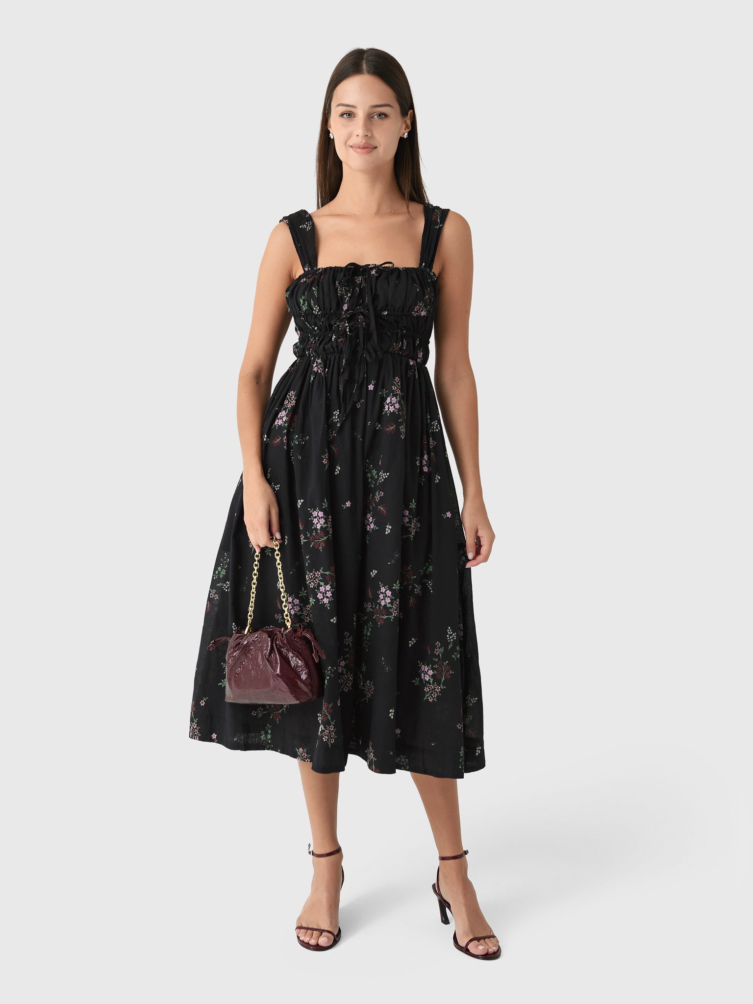 Liv Dress Wildflower Print Cotton Voile M Liv Dress Wildflower Print Cotton Voile M