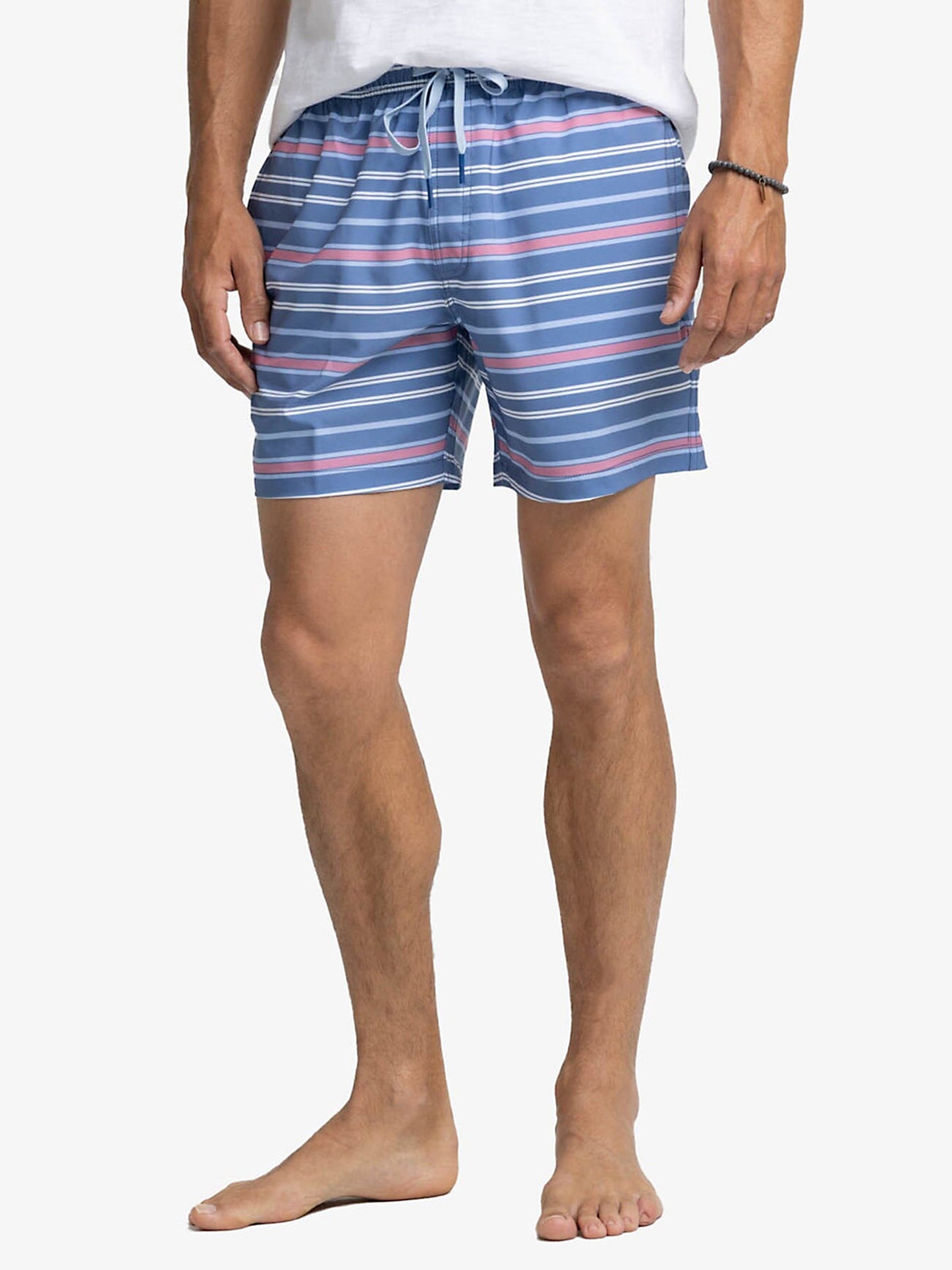 Southern Tide Men's Breton Stripe Swim Trunk - Saint Bernard