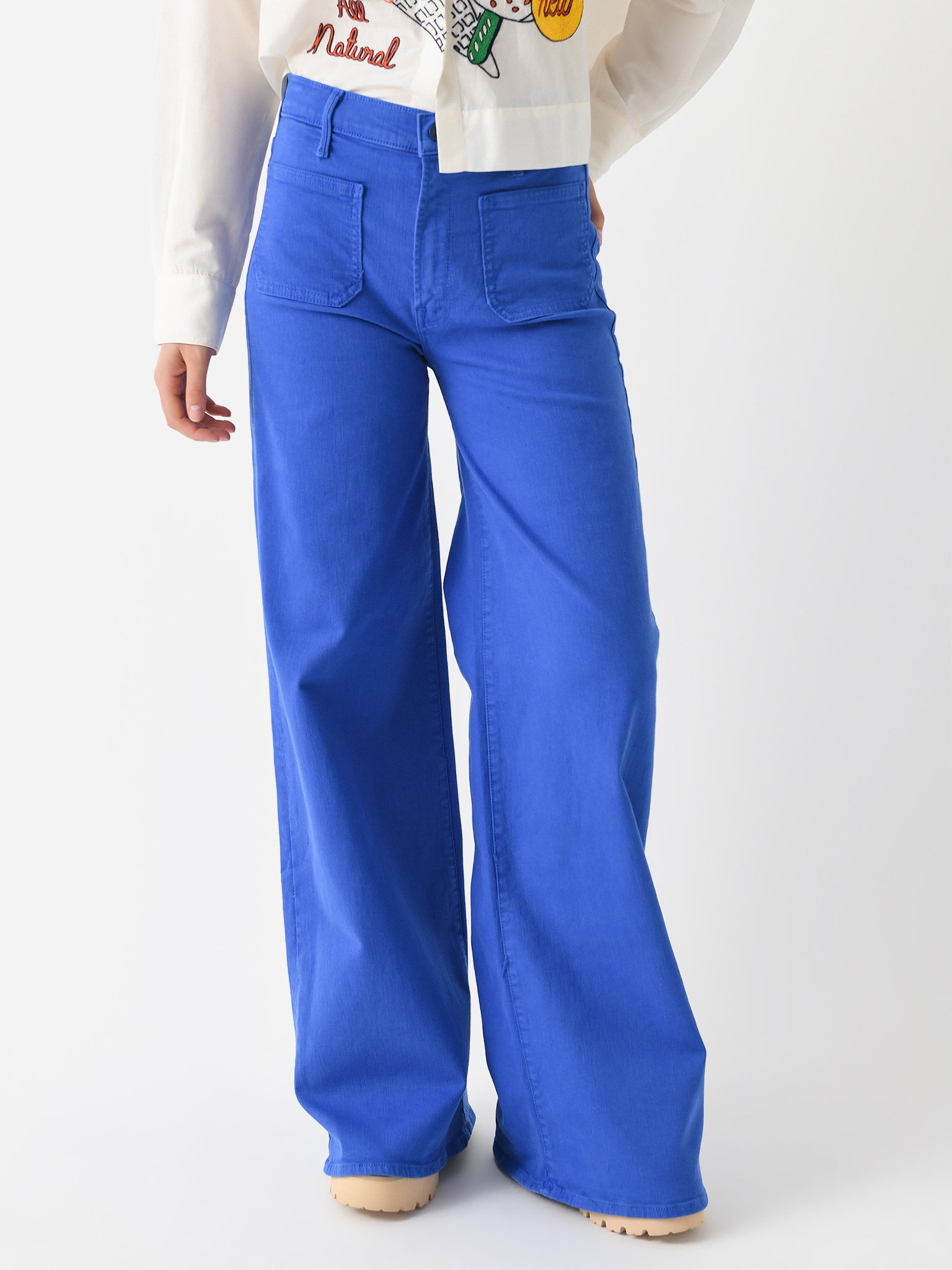 Mother Women's The Patch Pocket Undercover Sneak Jean – Saint Bernard