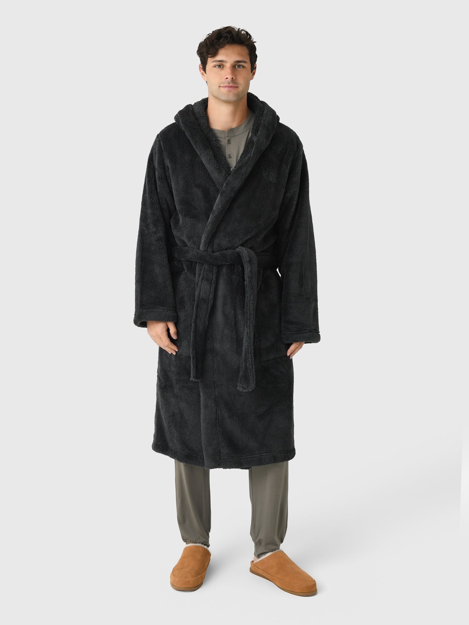 Men's UGG Beckett Robe Ink Black / XS/S