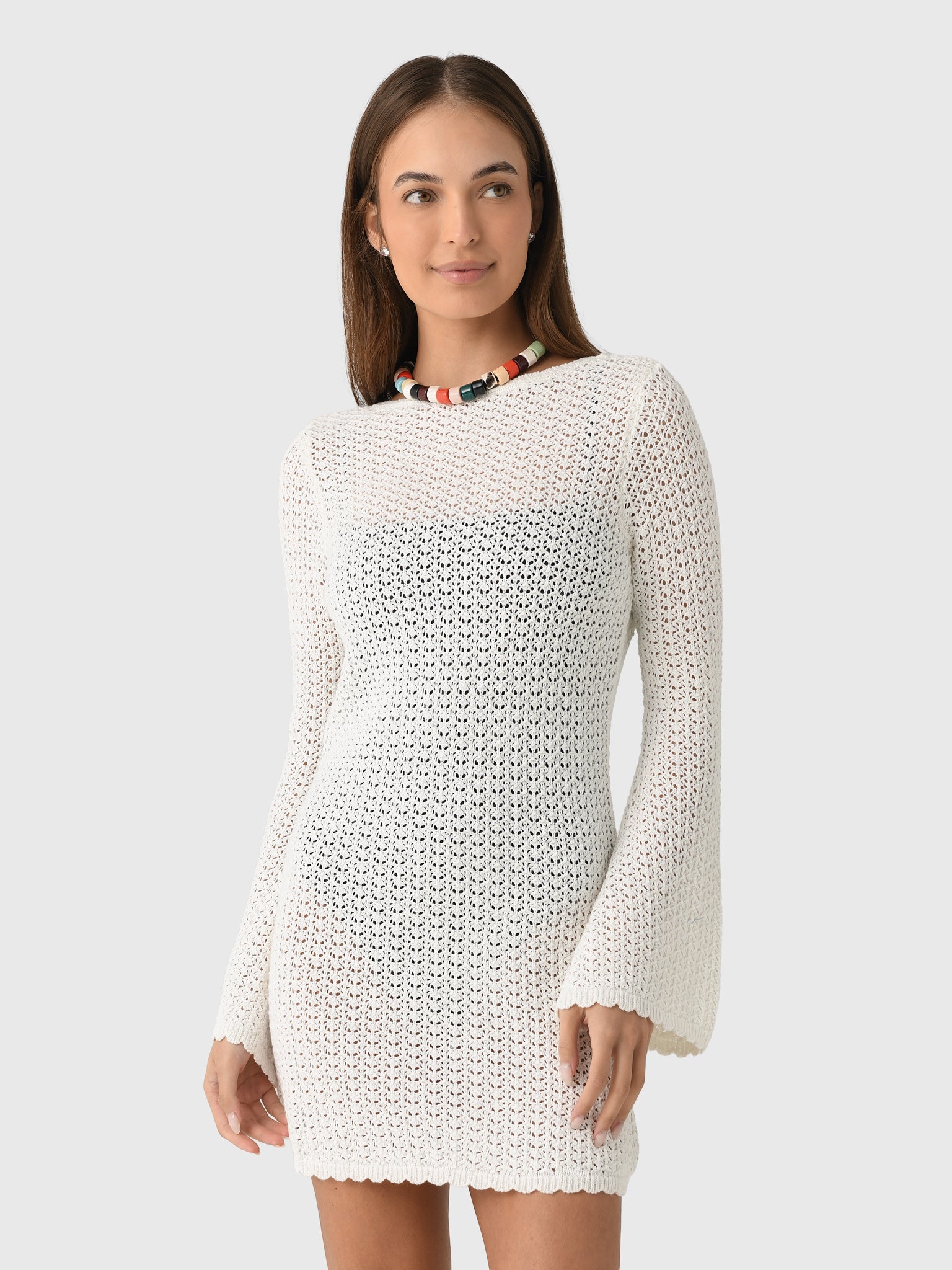 Peony Pointelle Rosie Mini Dress