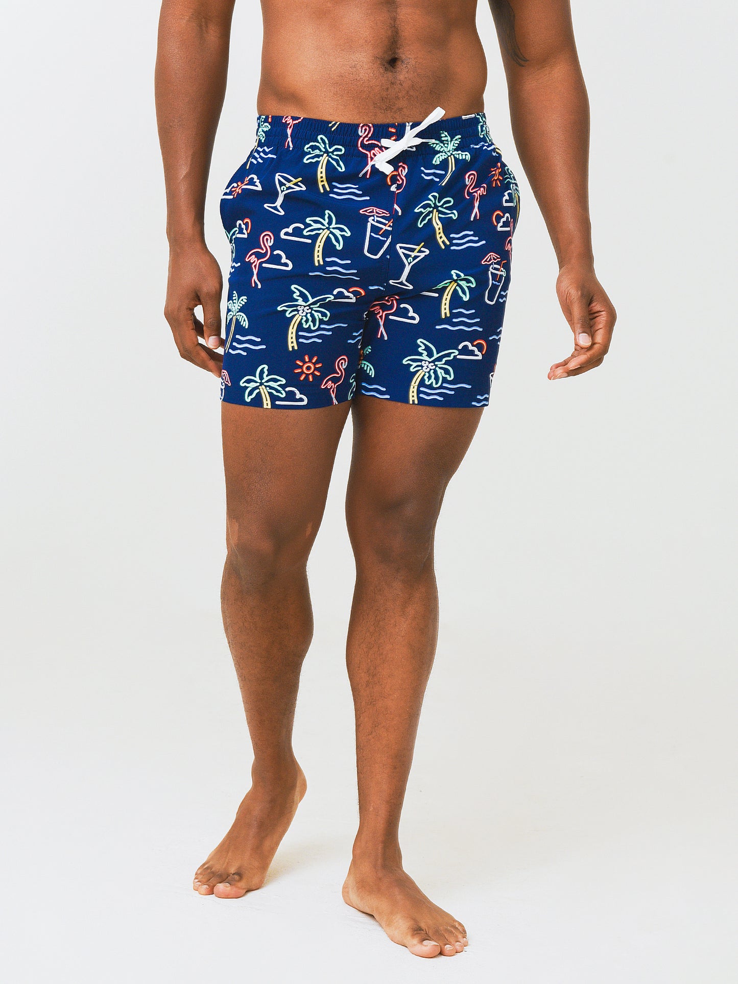Chubbies Men's The Neon Lights 5.5" Swim Trunk - Saint Bernard