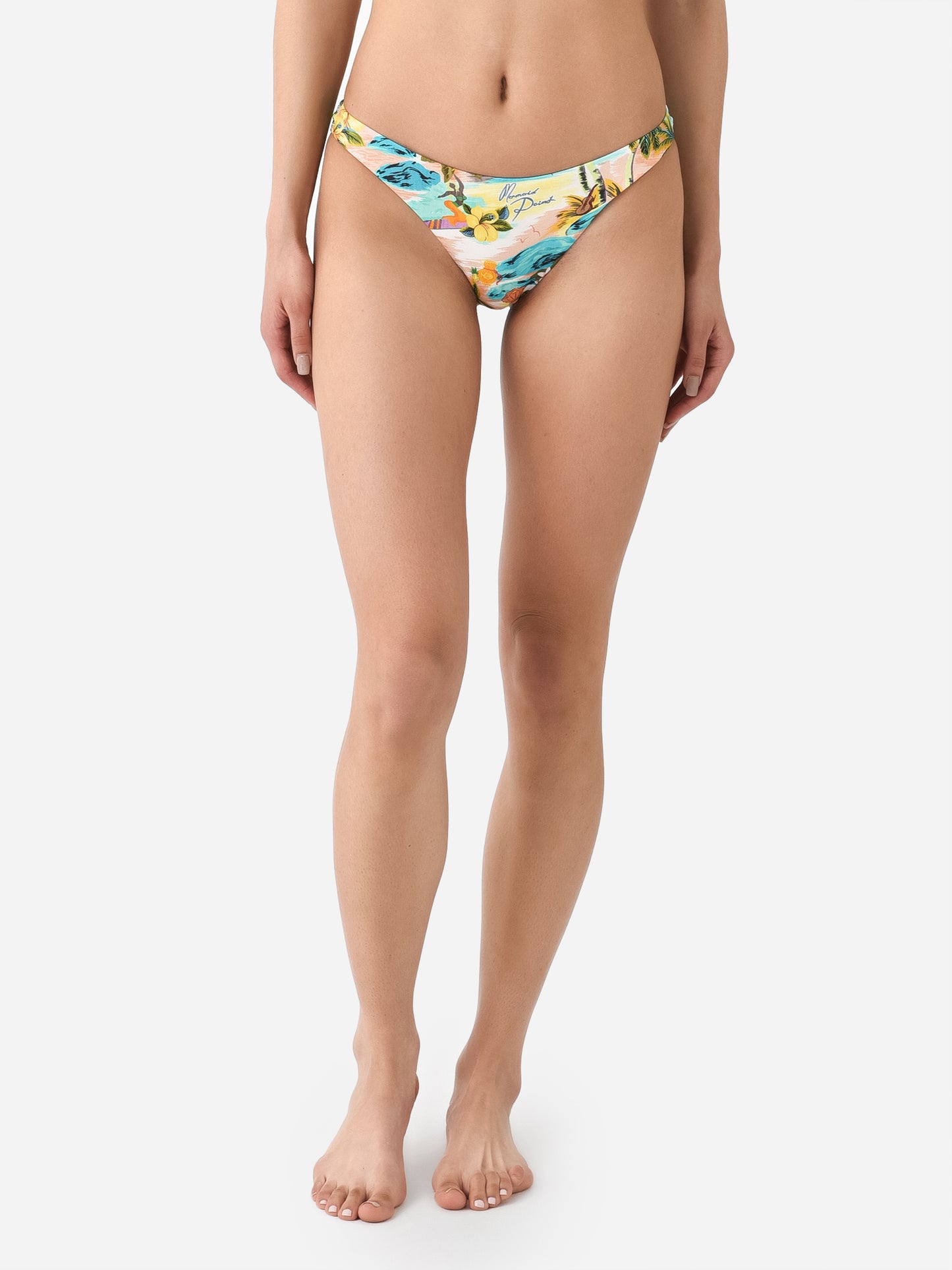 Alemais Women's Mermaid Point Mid Bikini Bottom - Saint Bernard
