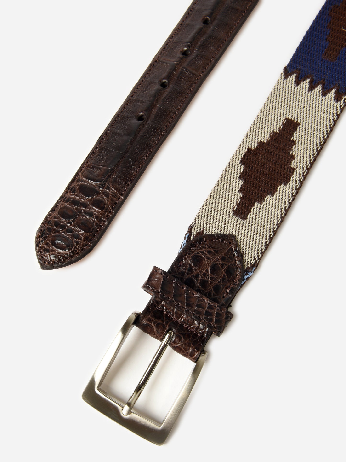 W. Kleinberg Men's Needlepoint Belt - Saint Bernard