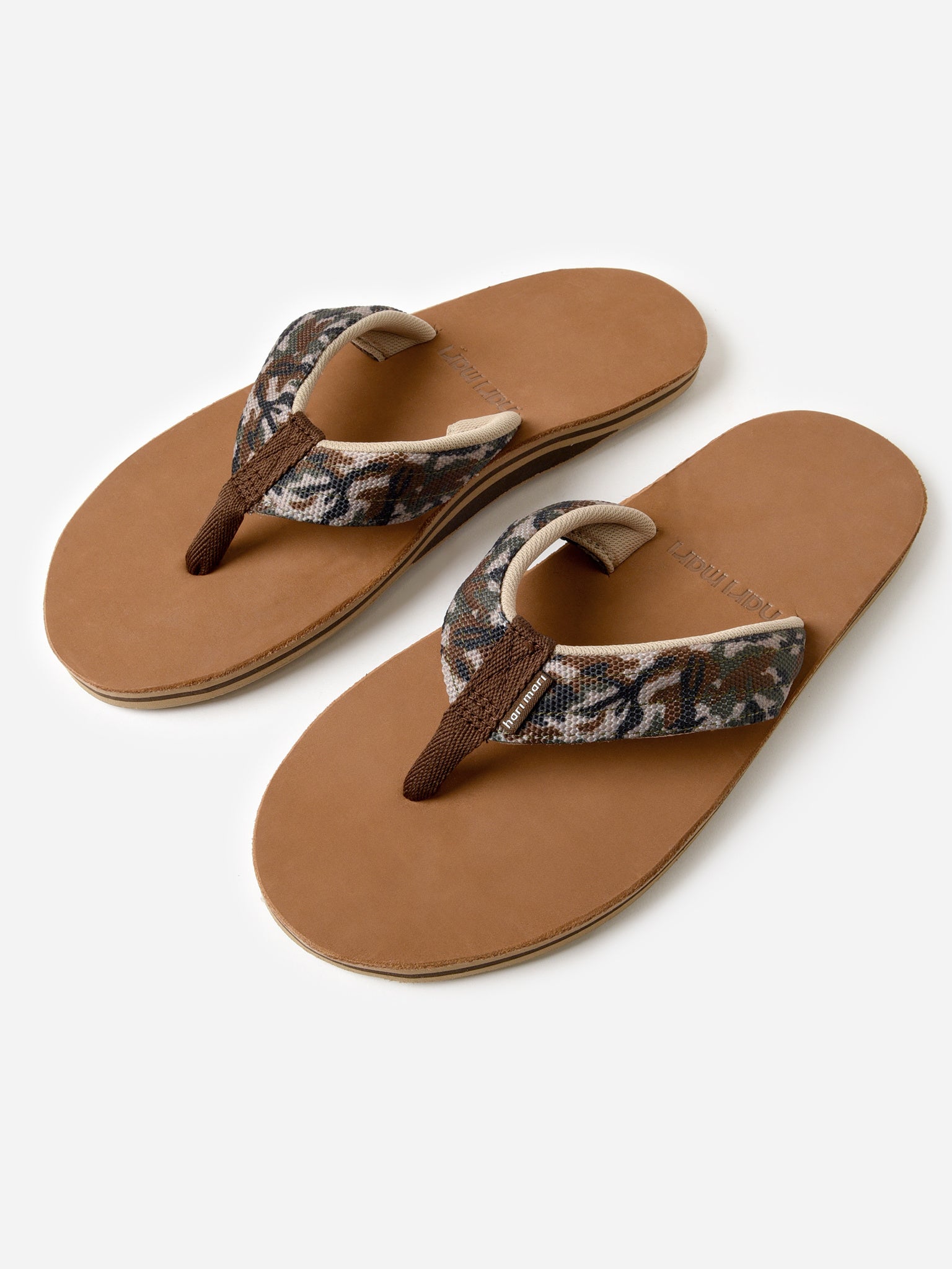 Hari Mari Men Size 13 Scouts Woodland Camo Flip Flop Sandals New Men main image 4