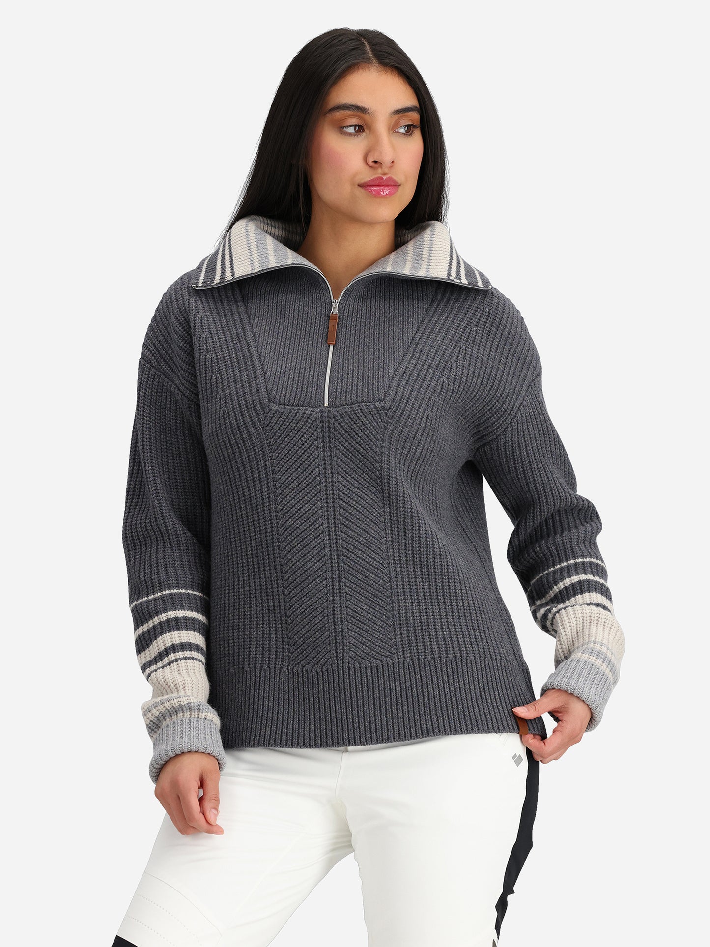Obermeyer Women's Limber 1/2 Zip Sweater - Saint Bernard
