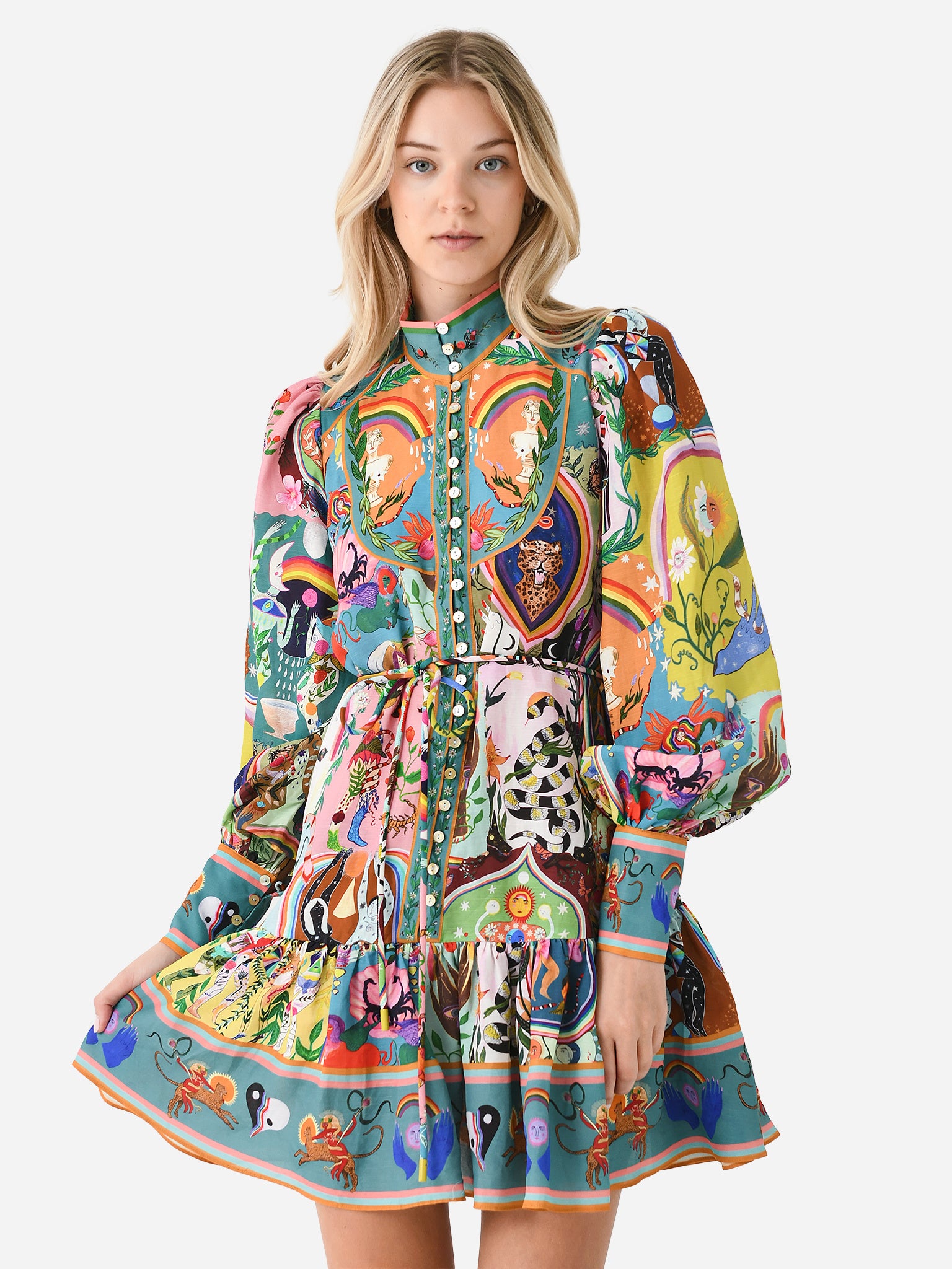 Alemais Michelle Mini Dress 6308d Multi