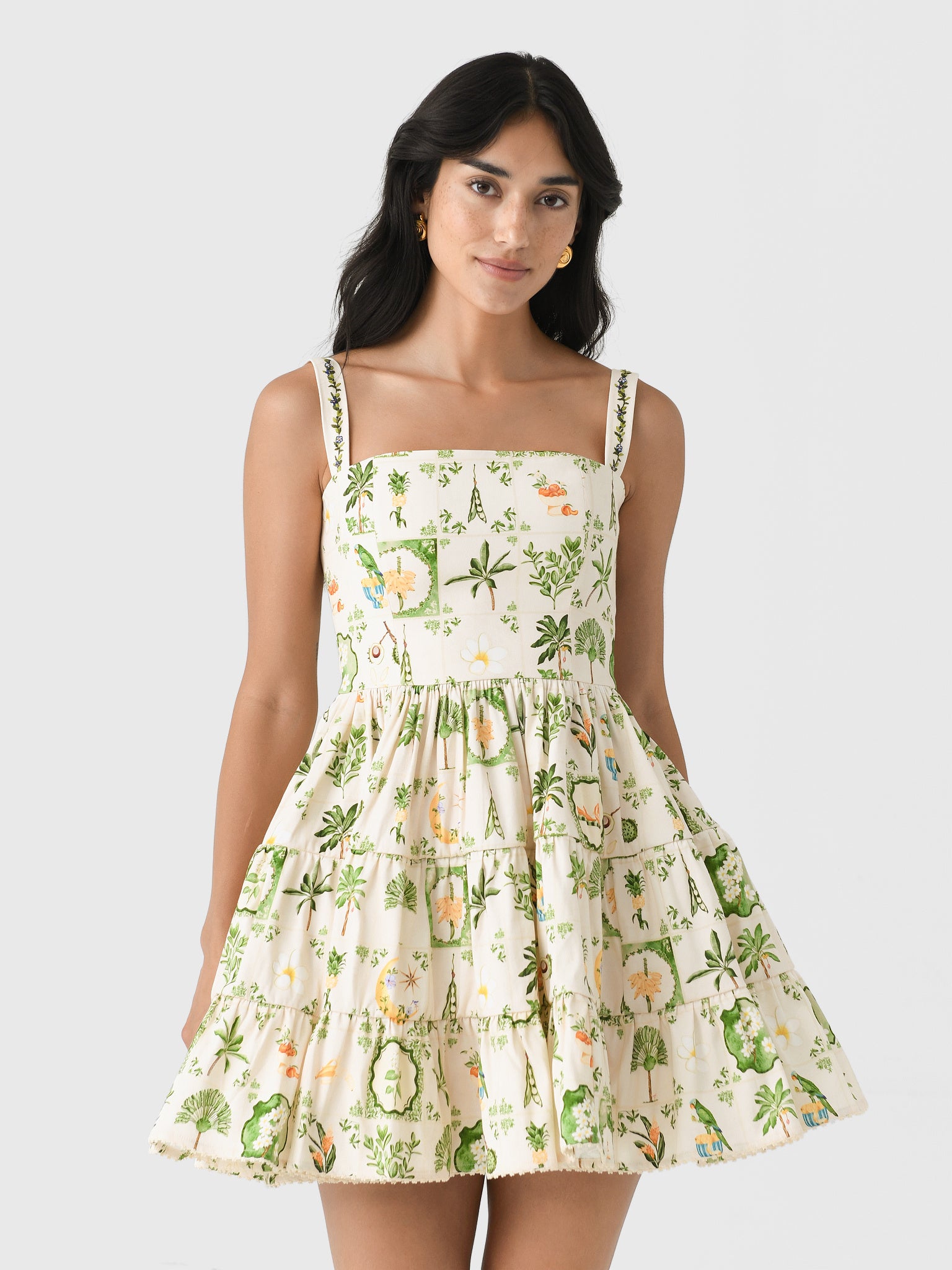 knee length dresses for ladies Agua by Agua Bendita Lima Laguna Mini Dress, Xs main image 1