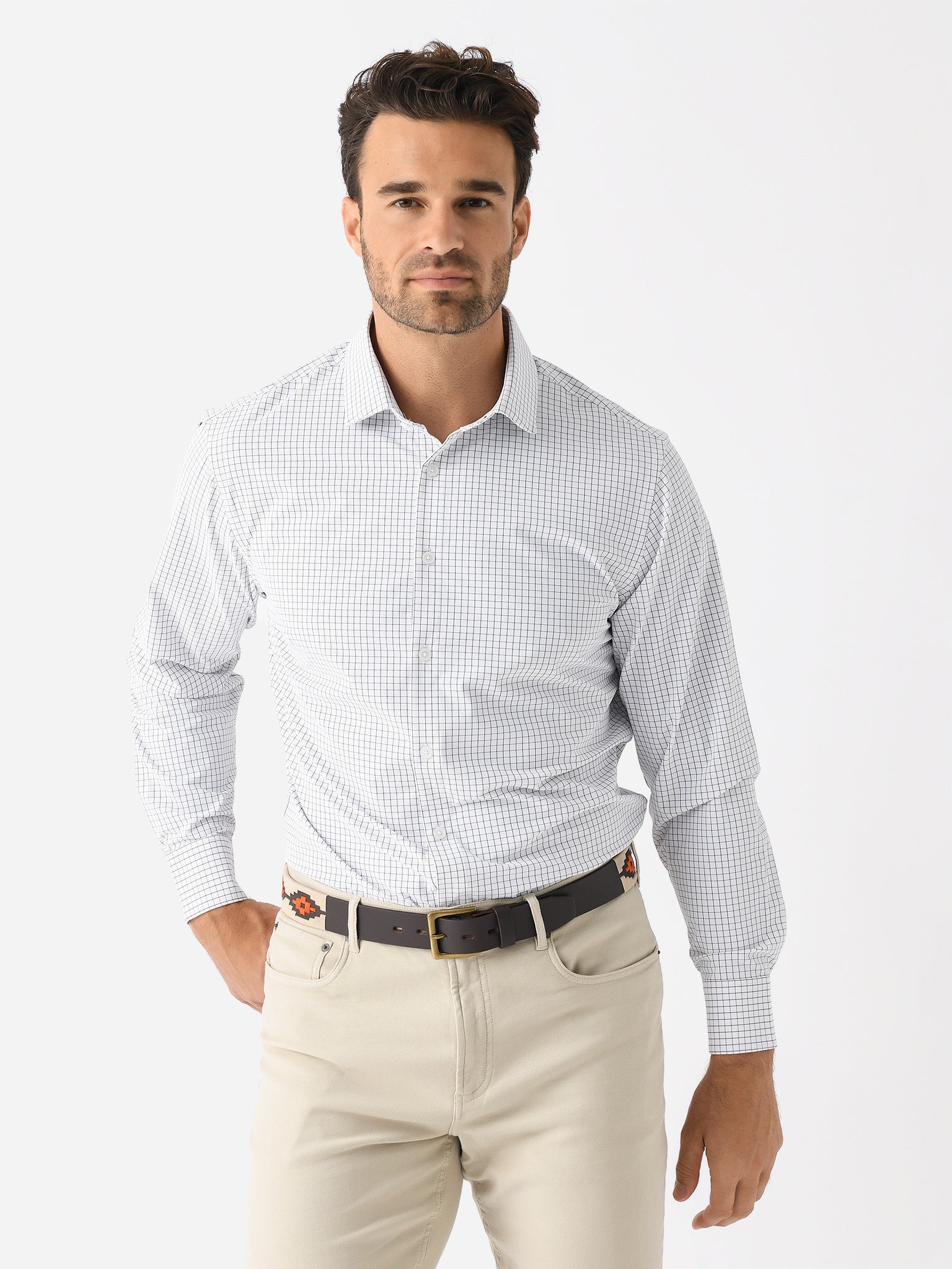 mizzen main leeward dress shirt Mizzen+Main | No Tuck | Green Minnesota! Mizzen+Main Leeward Performance Men's Long-Sleeve