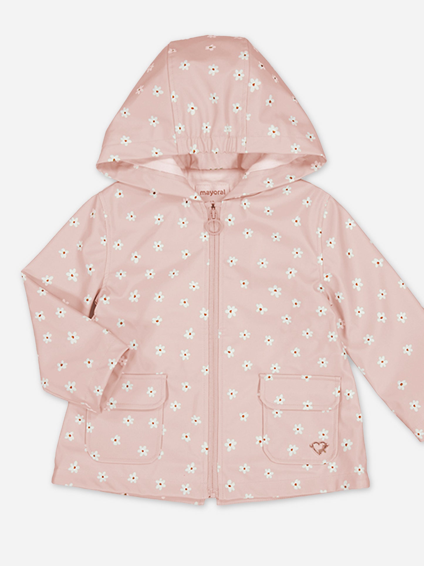 Mayoral Baby Girls' Floral Rain Coat - Saint Bernard