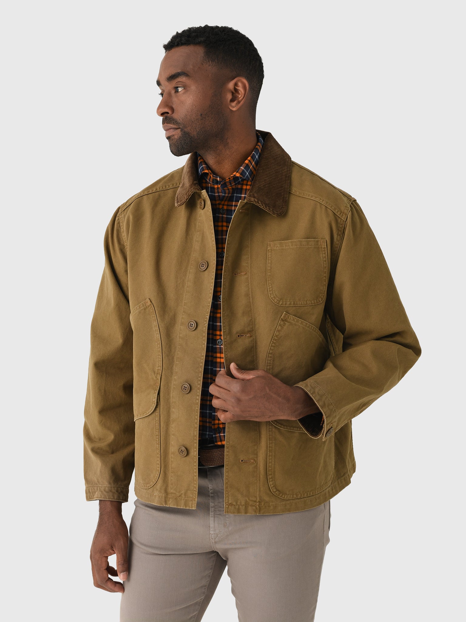 Filson Men's Canvas Outfitter Jacket | $199.00 | Saint Bernard