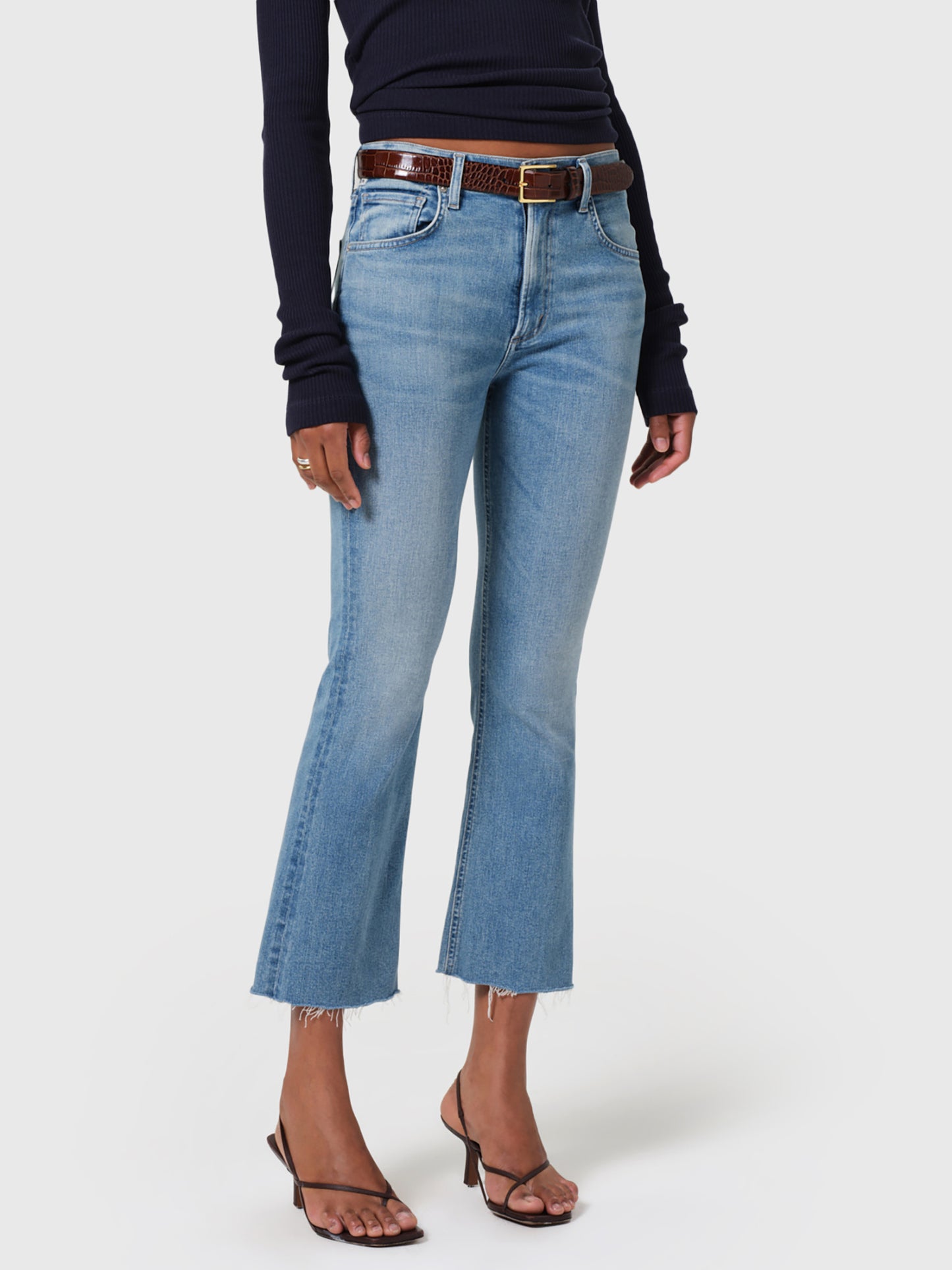 Citizens Of Humanity Women's Isola Cropped Boot Jean - Saint Bernard