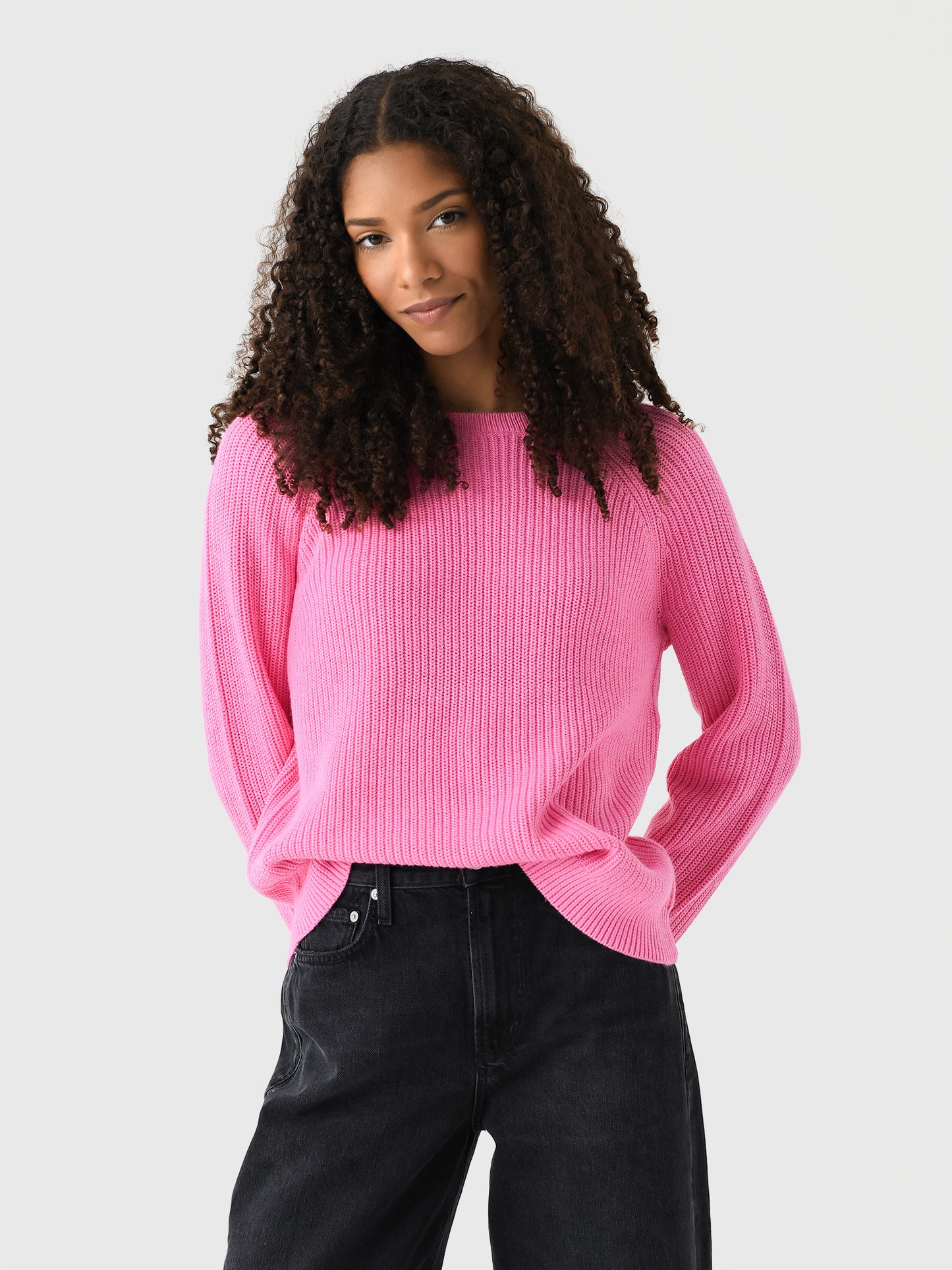 J Society Women's Shaker Crew Sweater - Saint Bernard