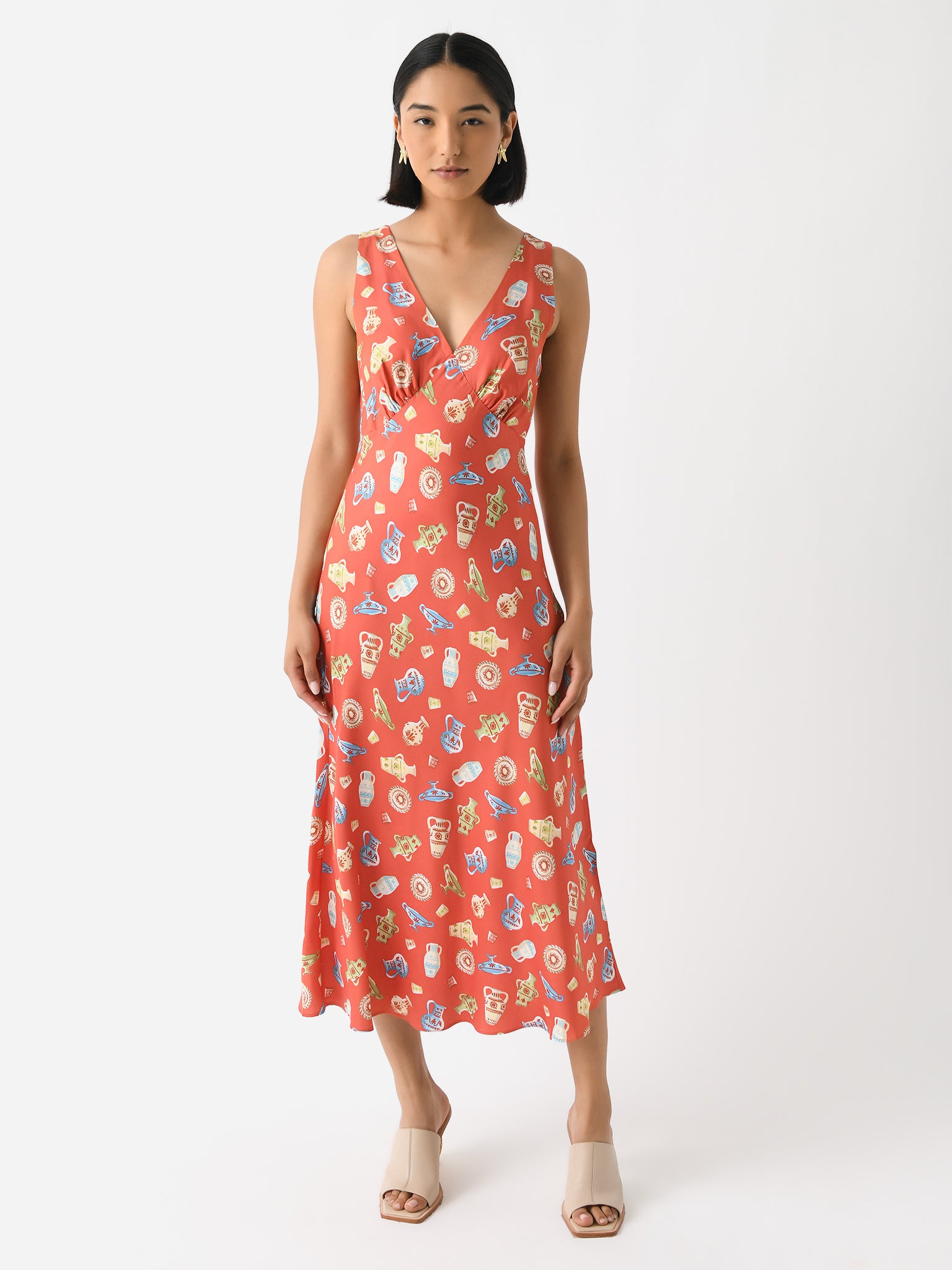 kitri red dress Camille Red Satin Dress