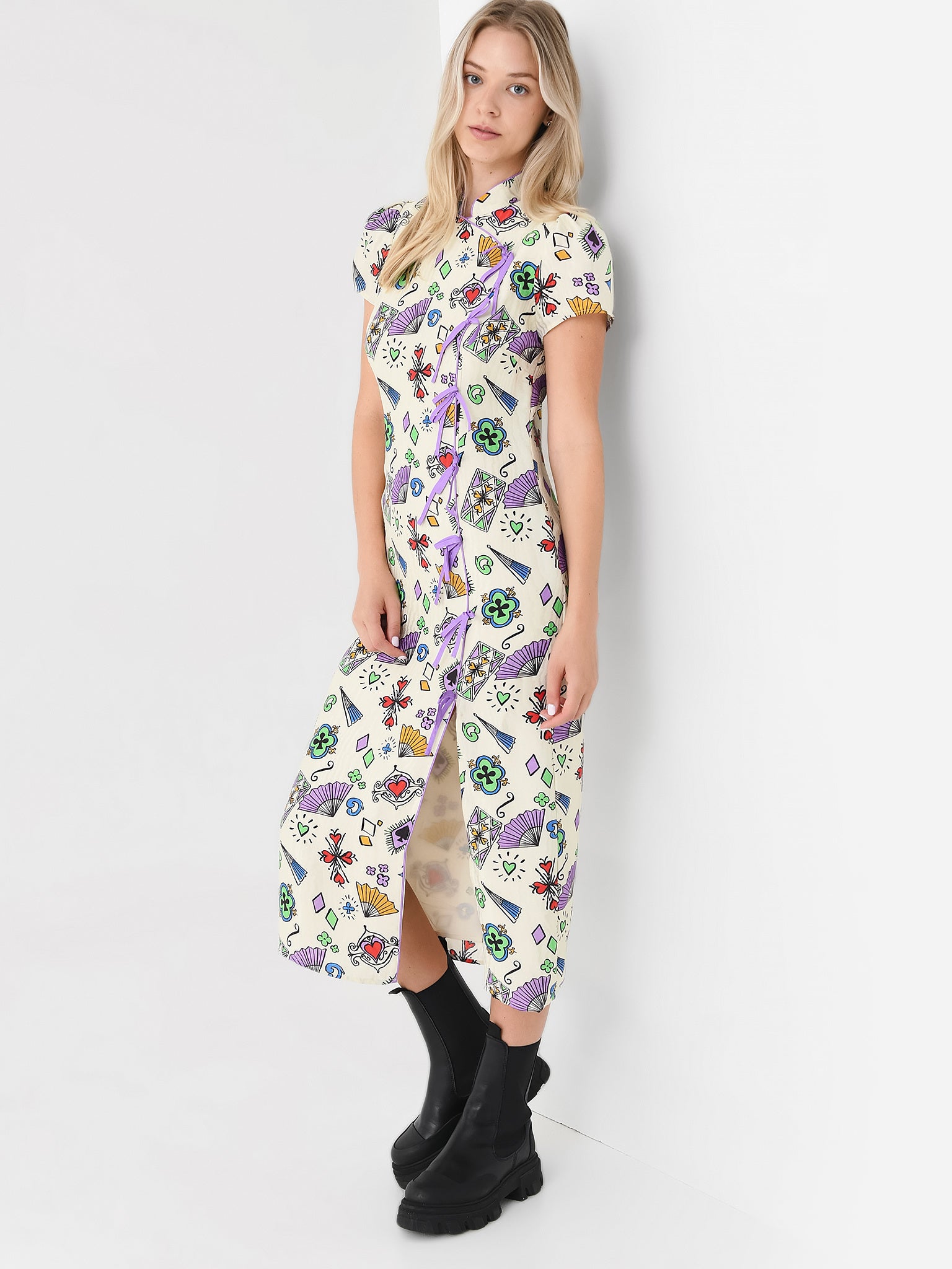 kookai fanfare midi dress Strapless Neckline Ruffled Fan-Shape Midi Length Dress – John Paul Ataker
