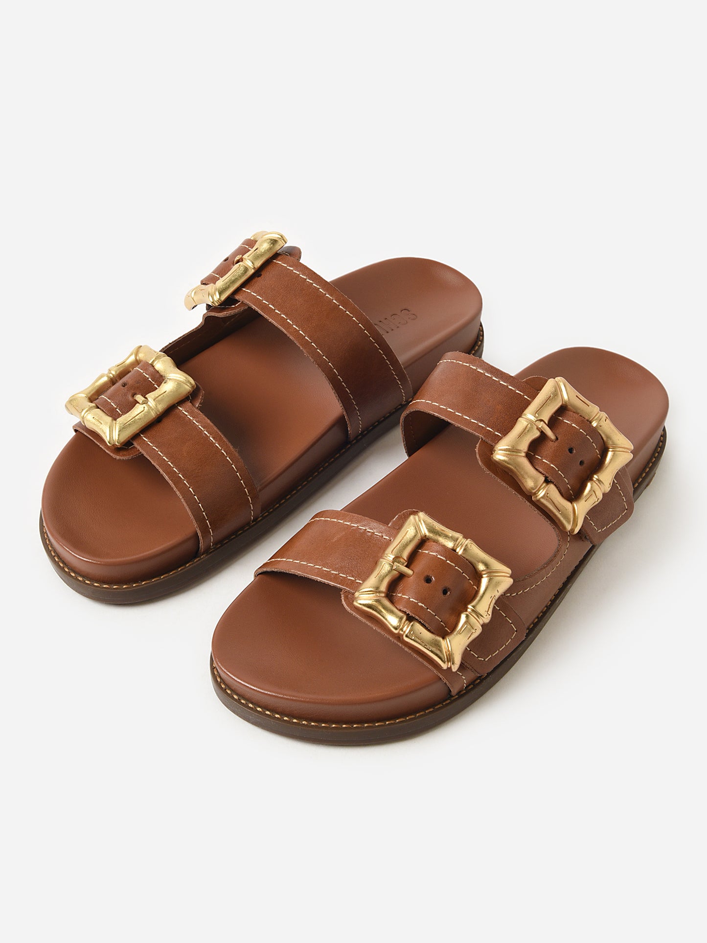 Schutz Women's Enola Sporty Leather Sandal - Saint Bernard