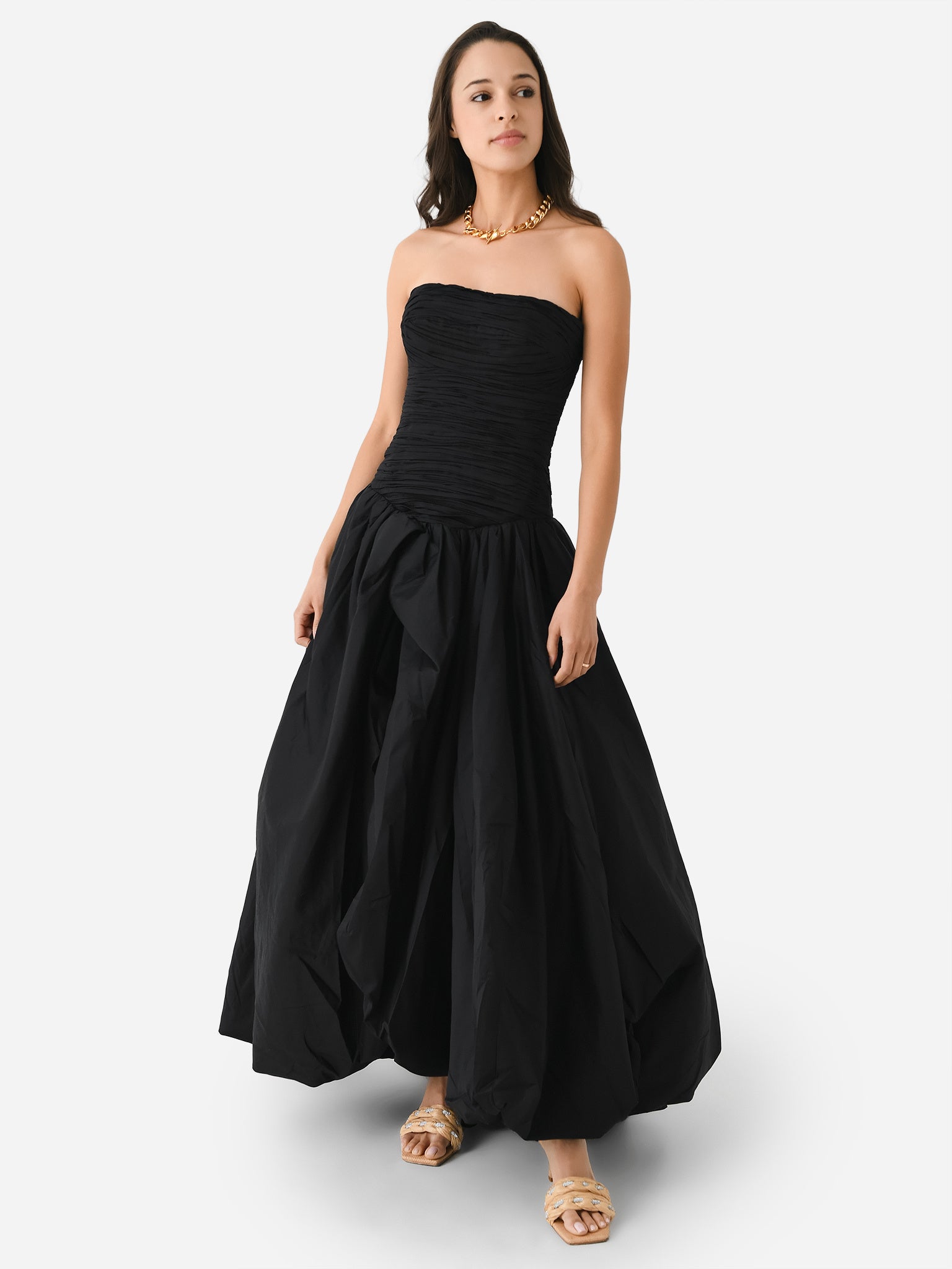 aje violette bubble hem maxi dress + AJE Women's Violette Bubble Hem