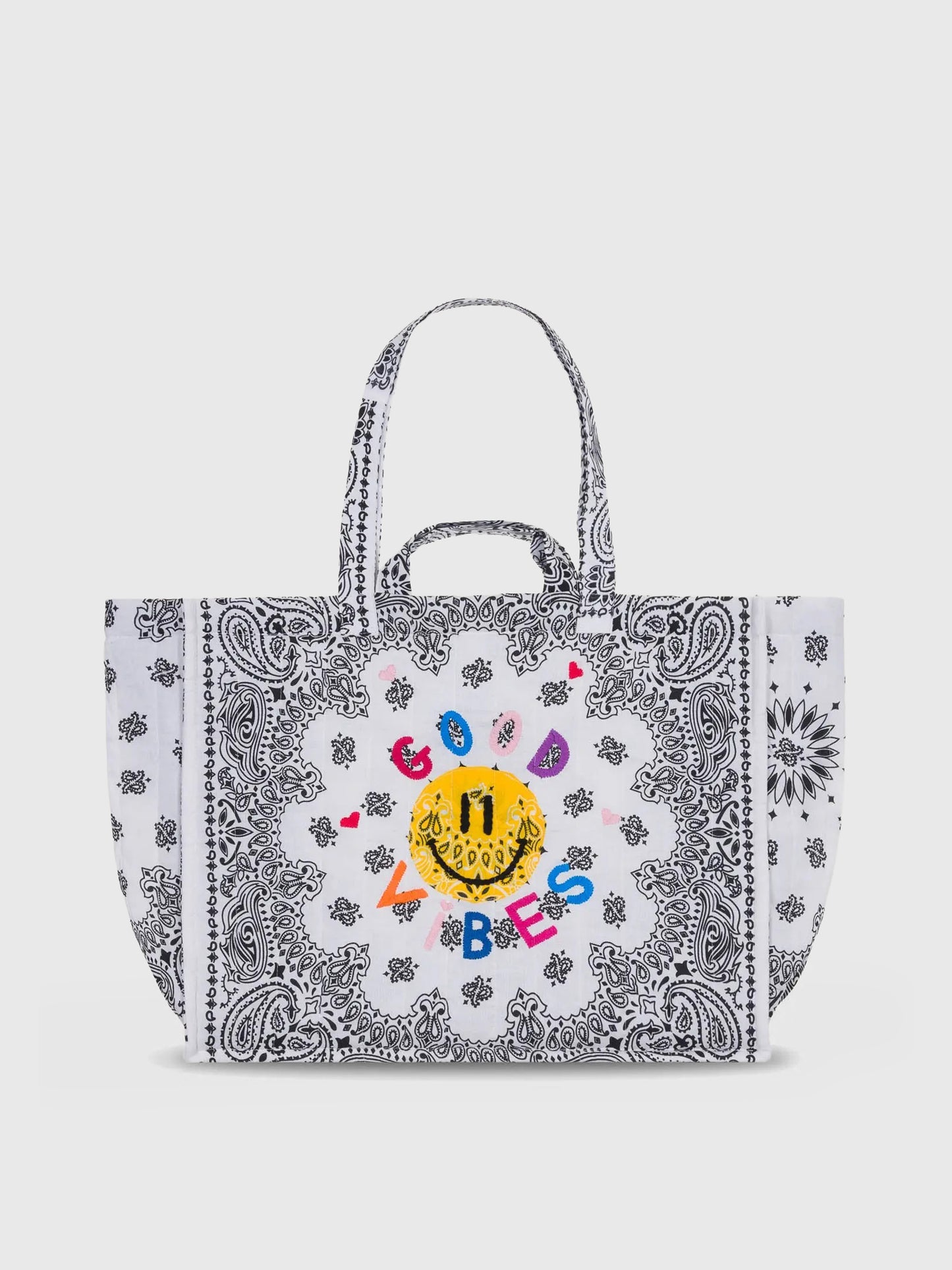 Call It By Your Name Quilted Maxi Cabas Tote - Saint Bernard