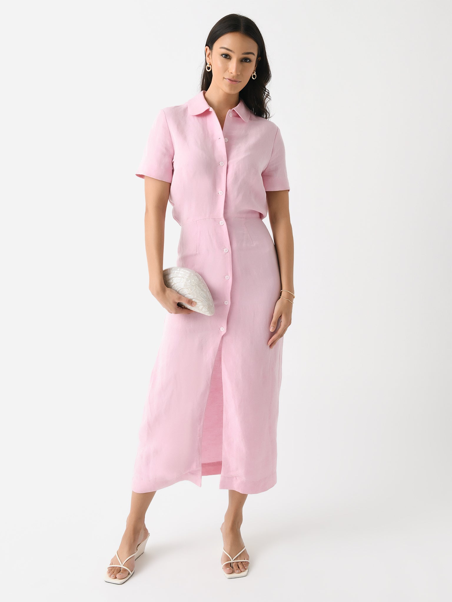 Matthew Bruch Women's Blouson Midi Shirt Dress Matthew Bruch Women's Blouson Midi Shirt Dress