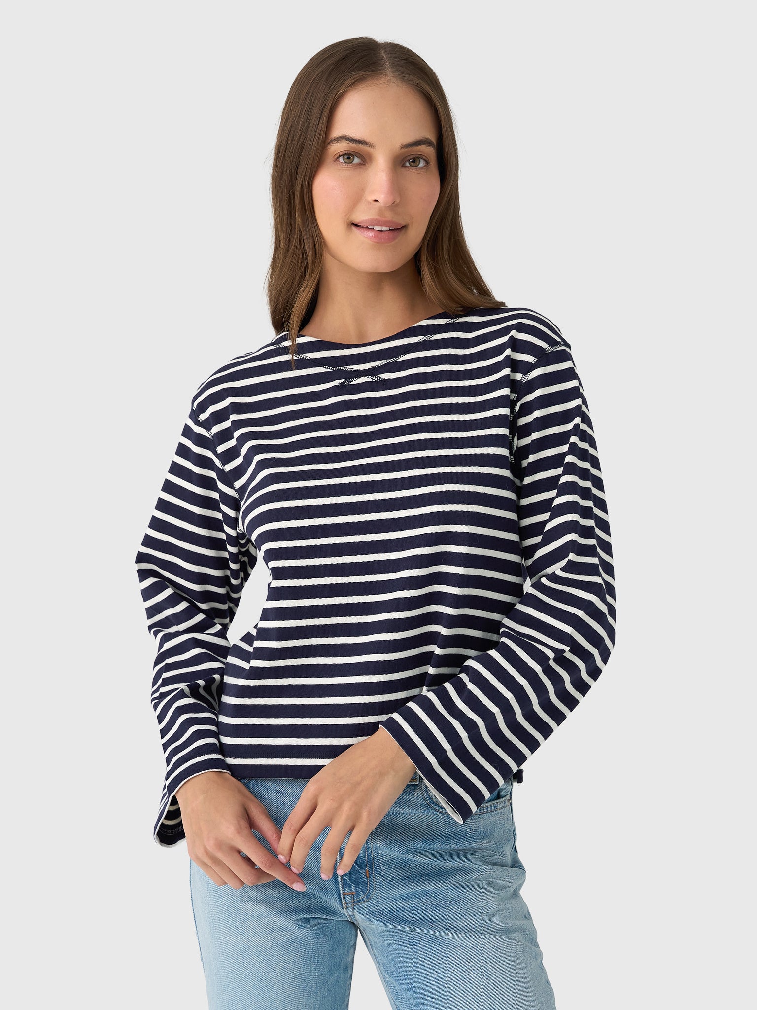 Alex Mill Women's Marseille Boatneck Striped Tee – Saint Bernard