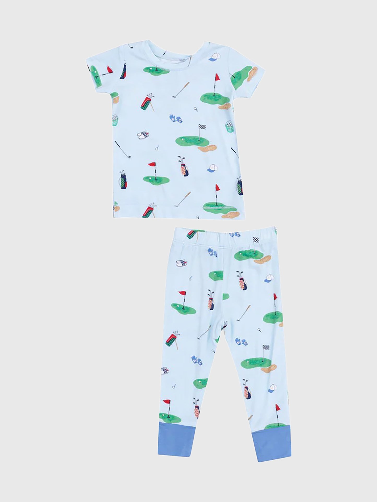 Angel Dear Boys' Golf Things Blue Lounge Wear Set - Saint Bernard