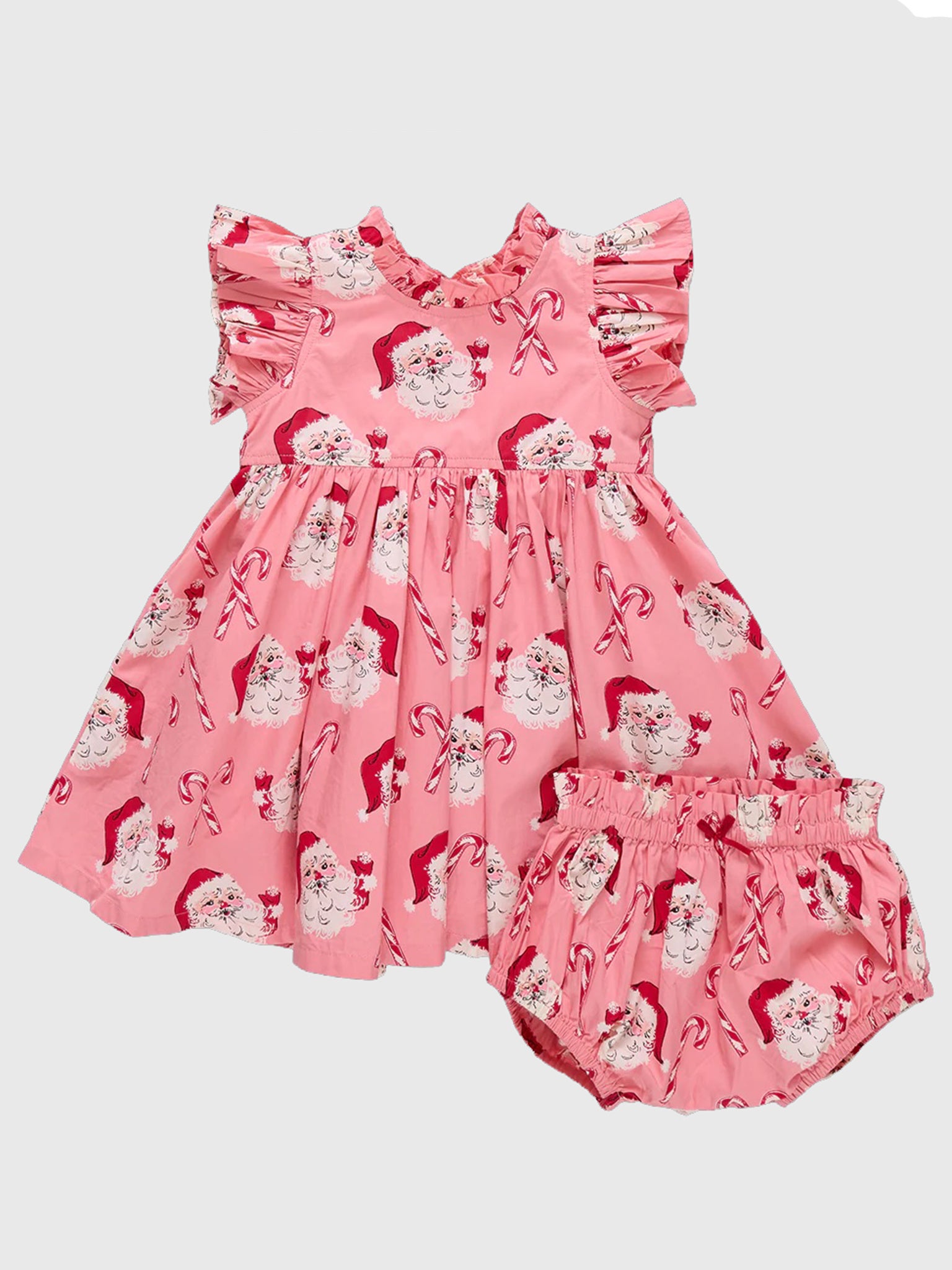 open lace back dress Girls Jennifer Double Ruffle Dress main image 1