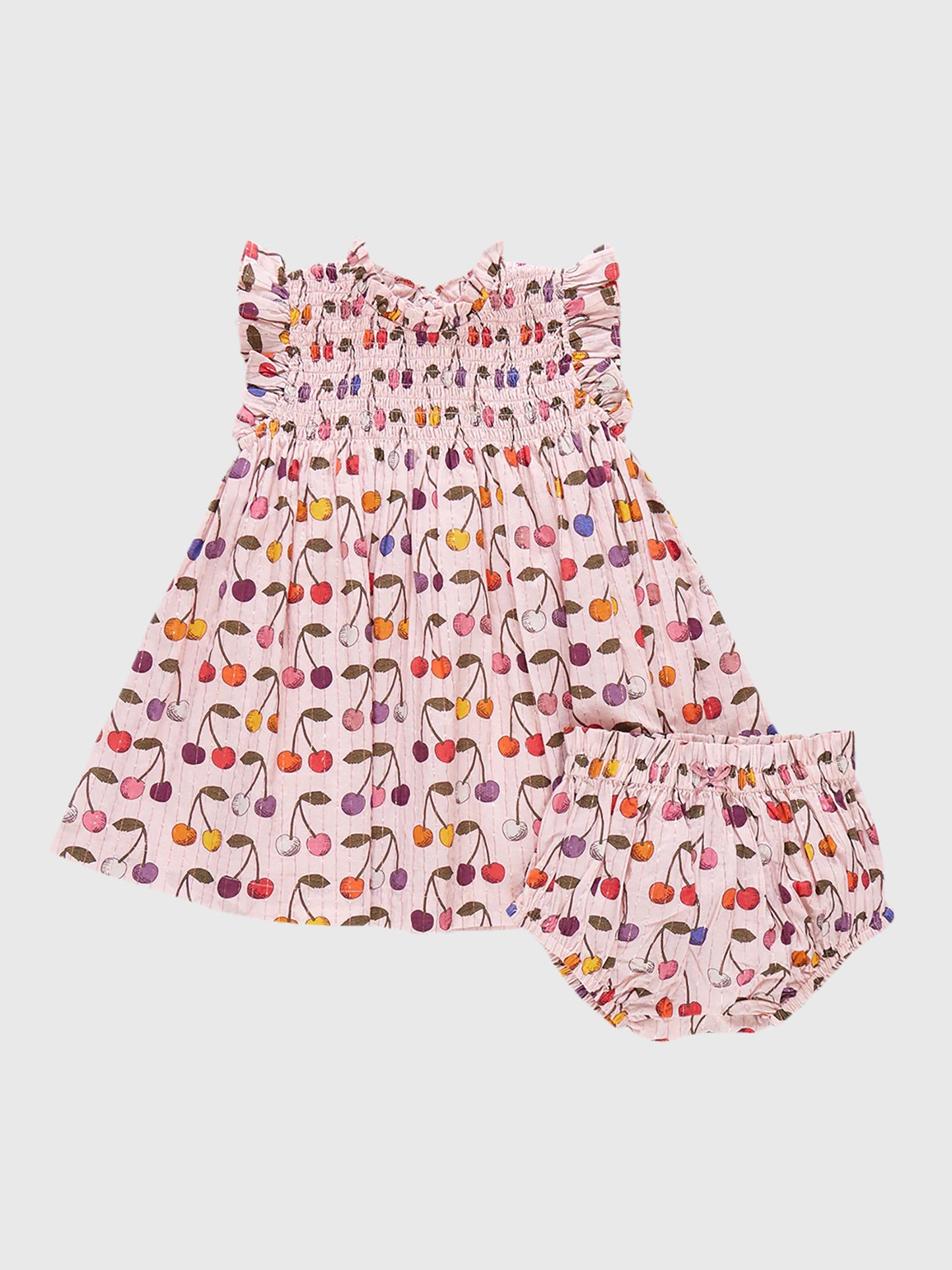 Pink Chicken Baby Girls' Stevie Dress Set - Saint Bernard