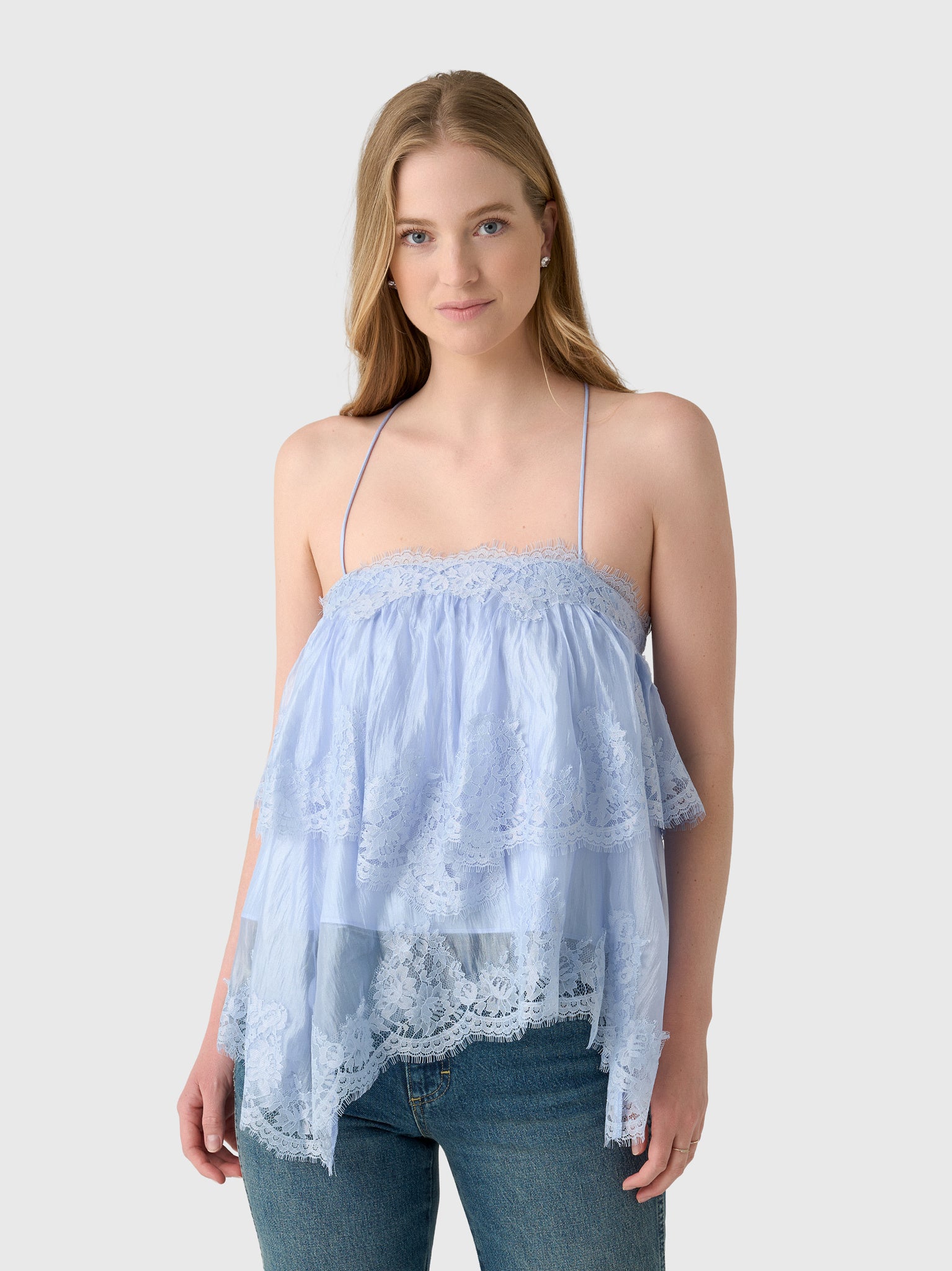 AJE Women's Ophelia Lace Cami – Saint Bernard