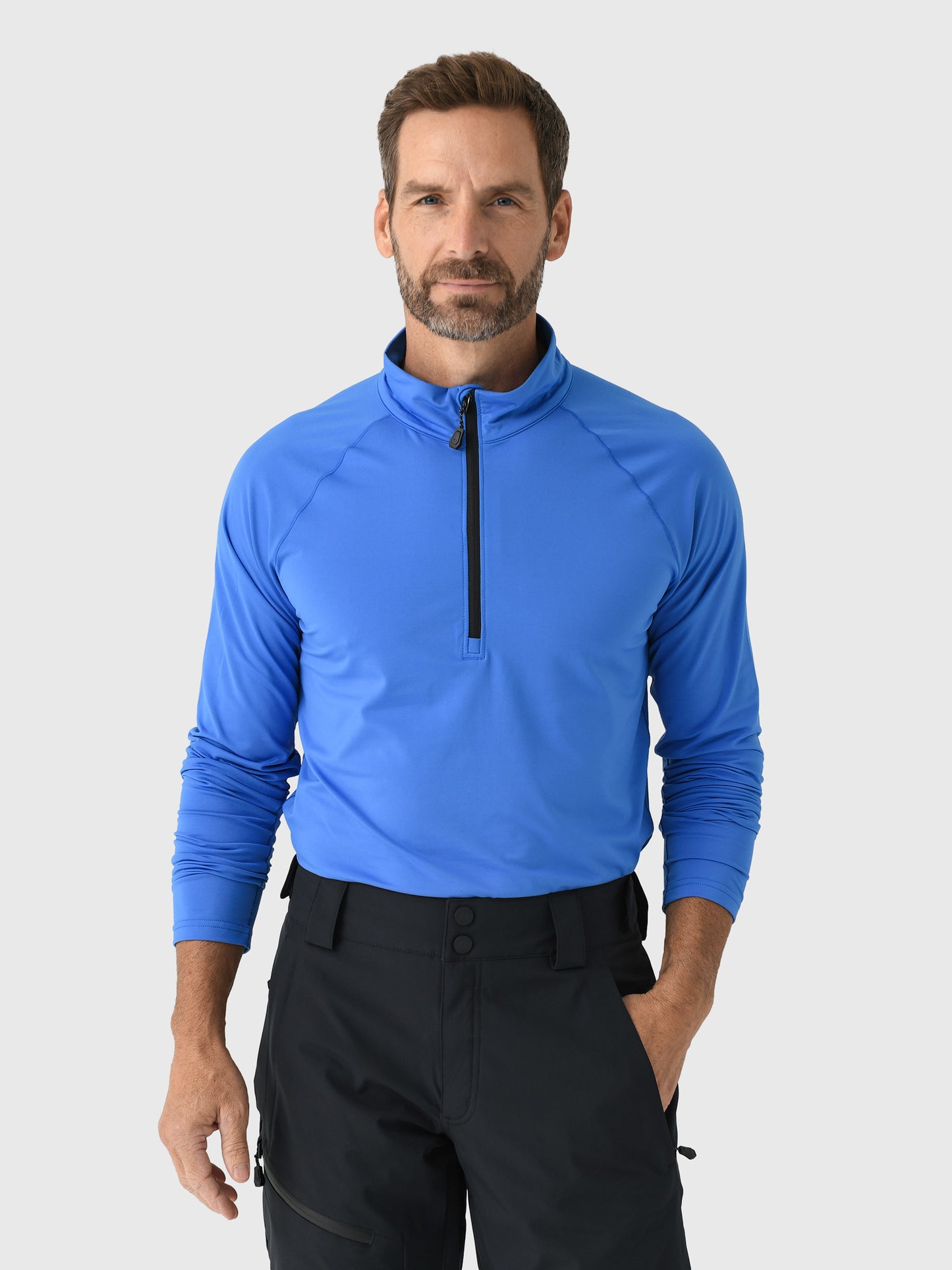 Obermeyer Men's Oly Quarter-Zip Baselayer Top - Saint Bernard