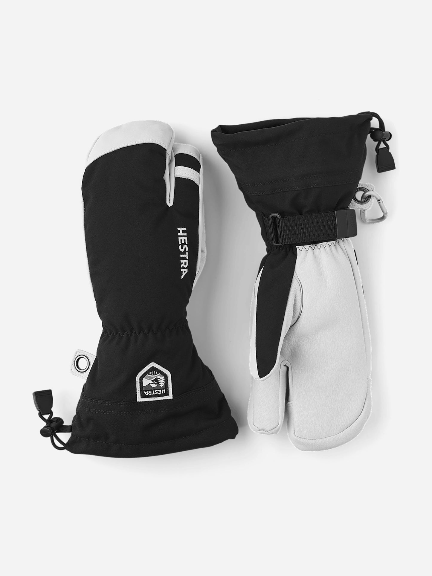 Hestra Men's Army Leather Heli 3-Finger Ski Glove - Saint Bernard