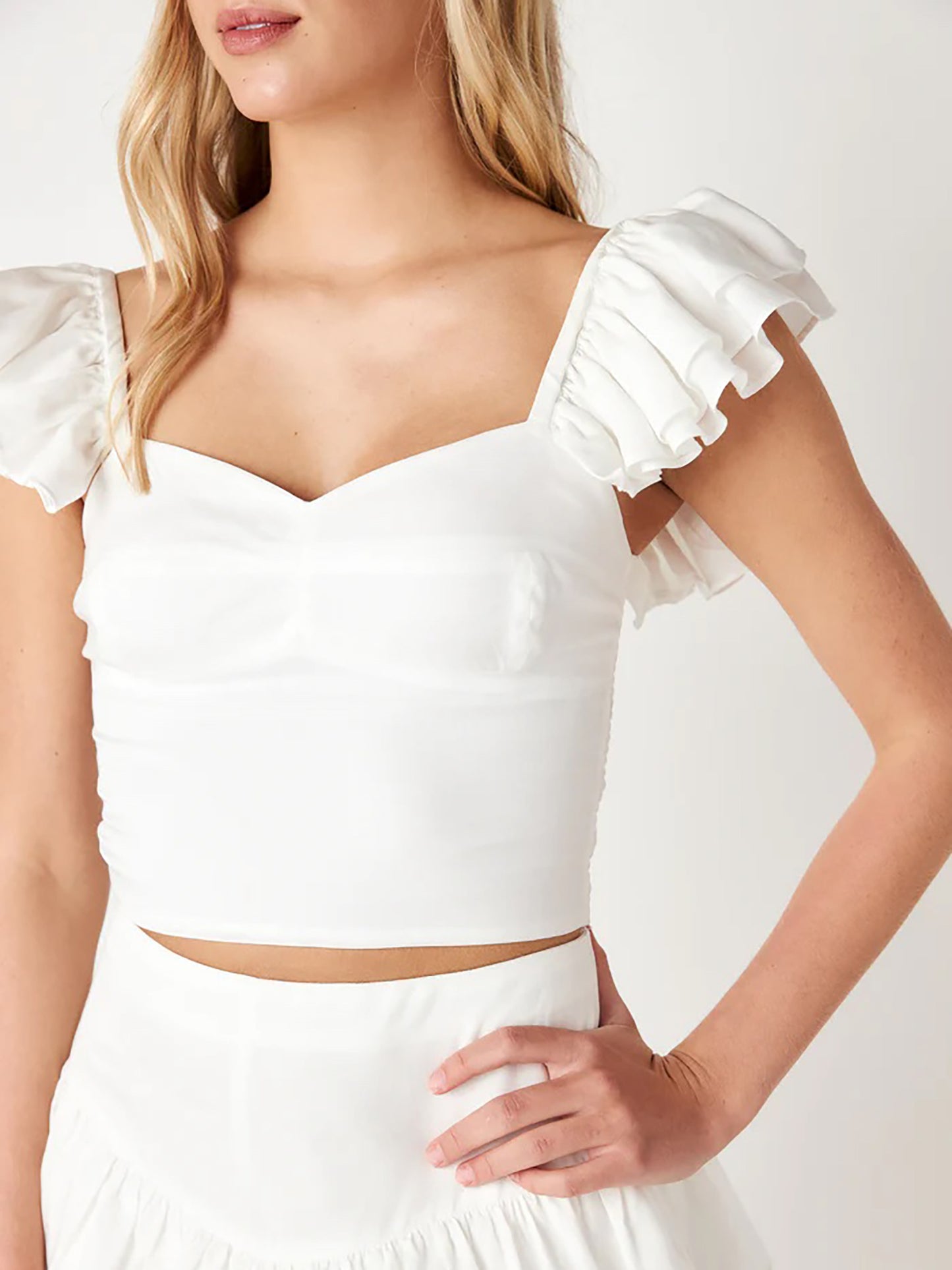 Cake For Dinner Girls' Juliet Ruffle Tank - Saint Bernard