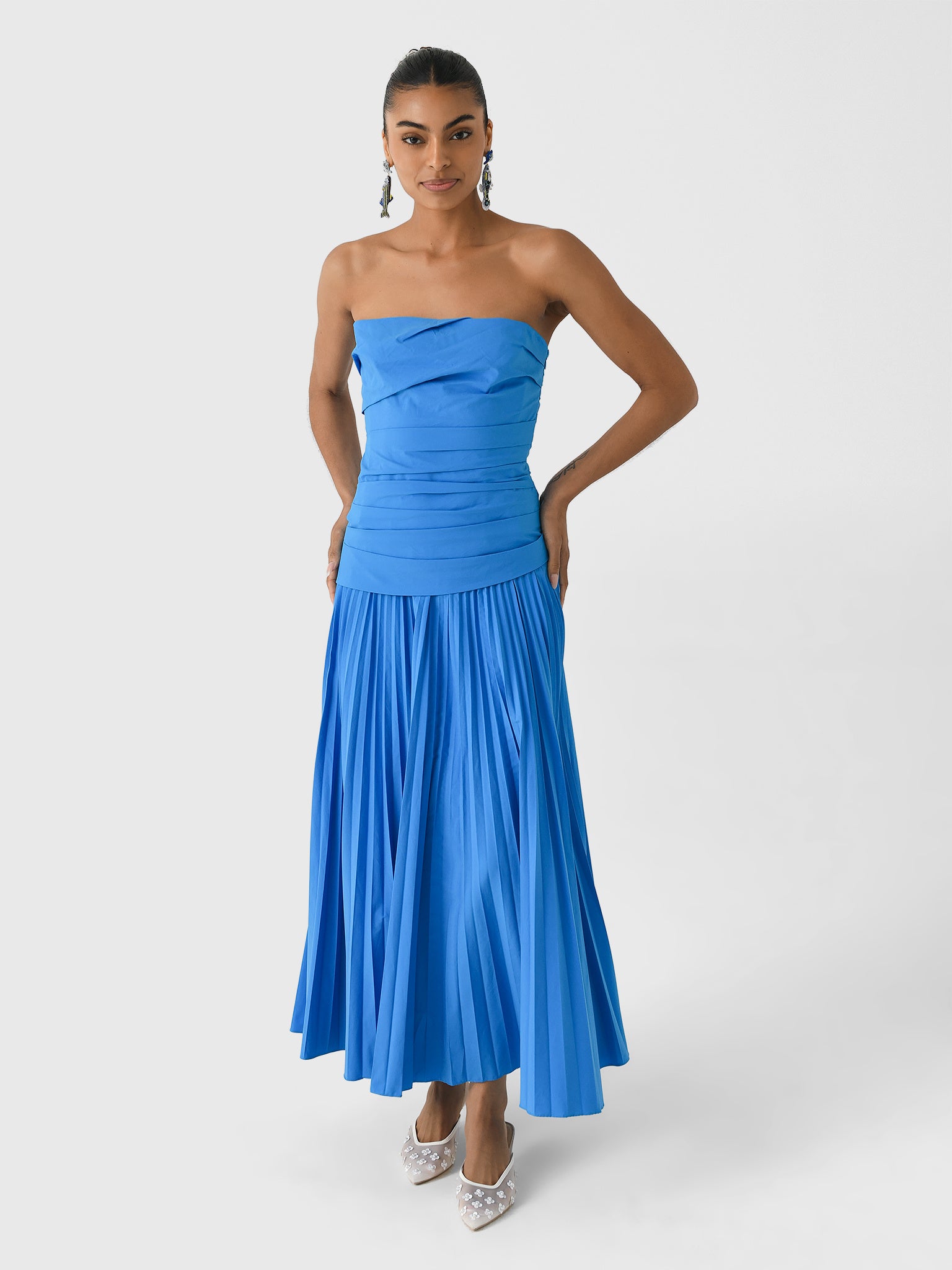Simkhai Women's Arie Strapless Cotton Midi Dress – Saint Bernard