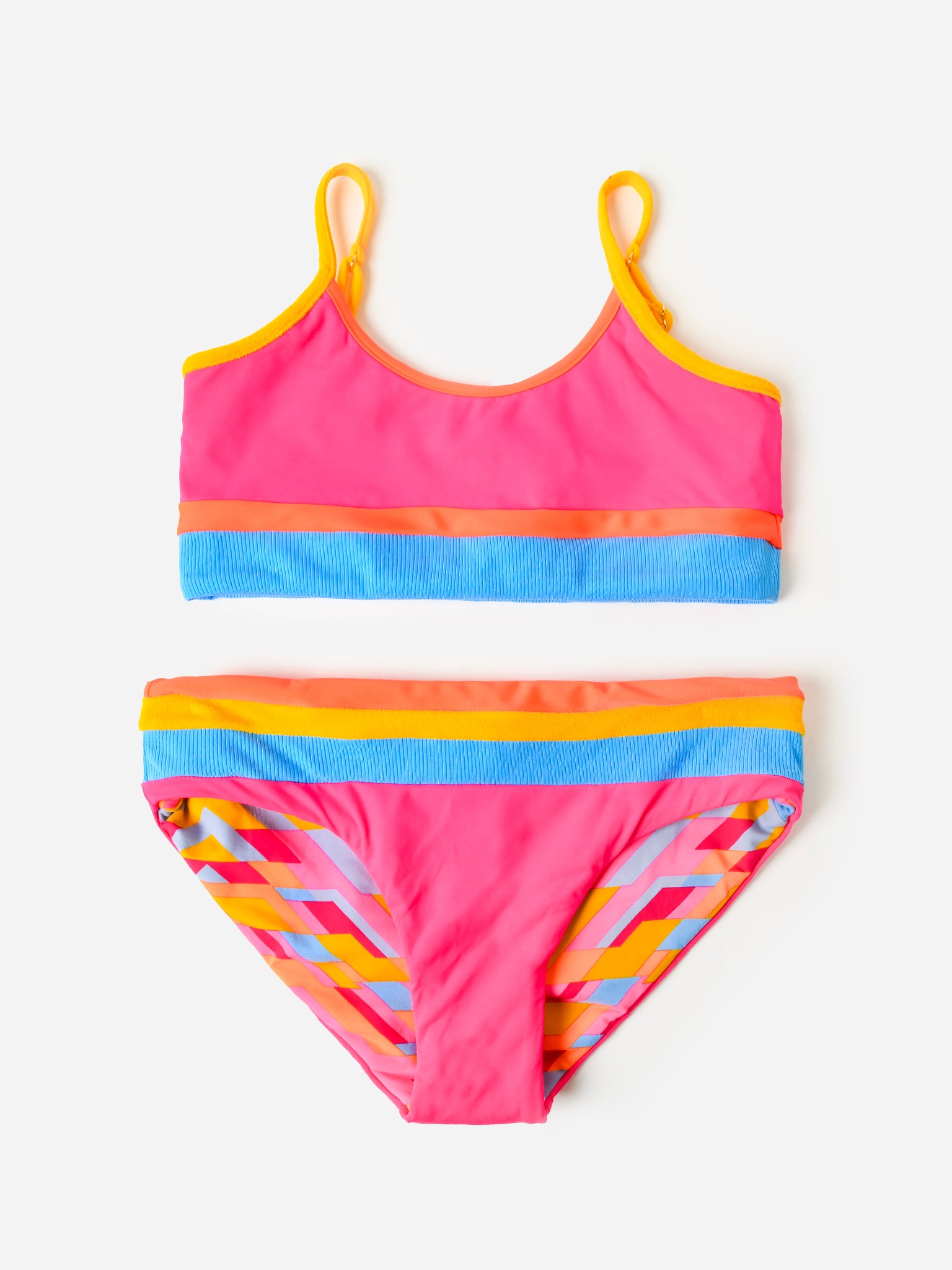 Maaji Girls' Dragon Fruit Sunrise Bikini Set Saint Bernard