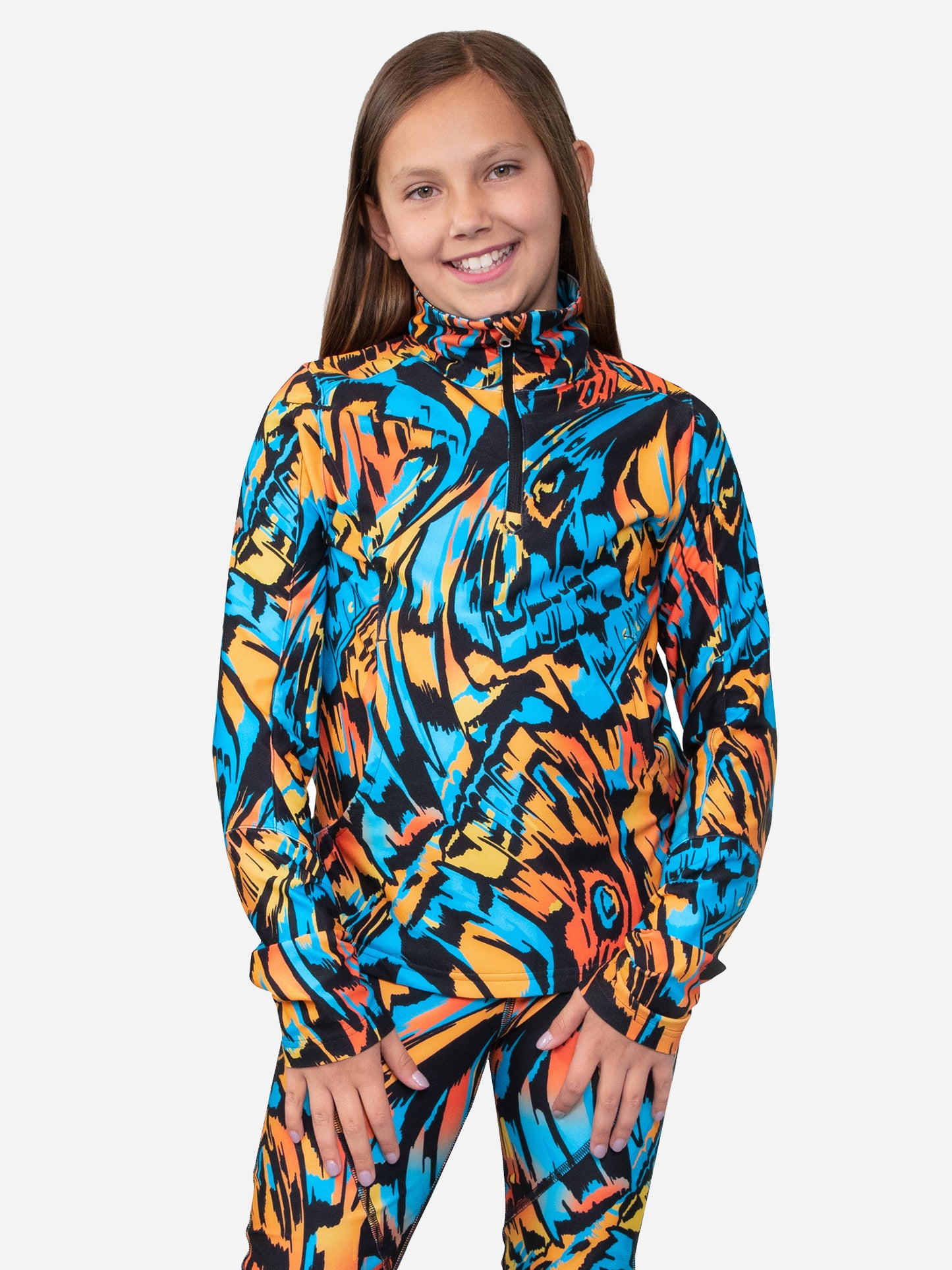 Obermeyer Teen Girls' Clara Quarter-Zip Top - Saint Bernard