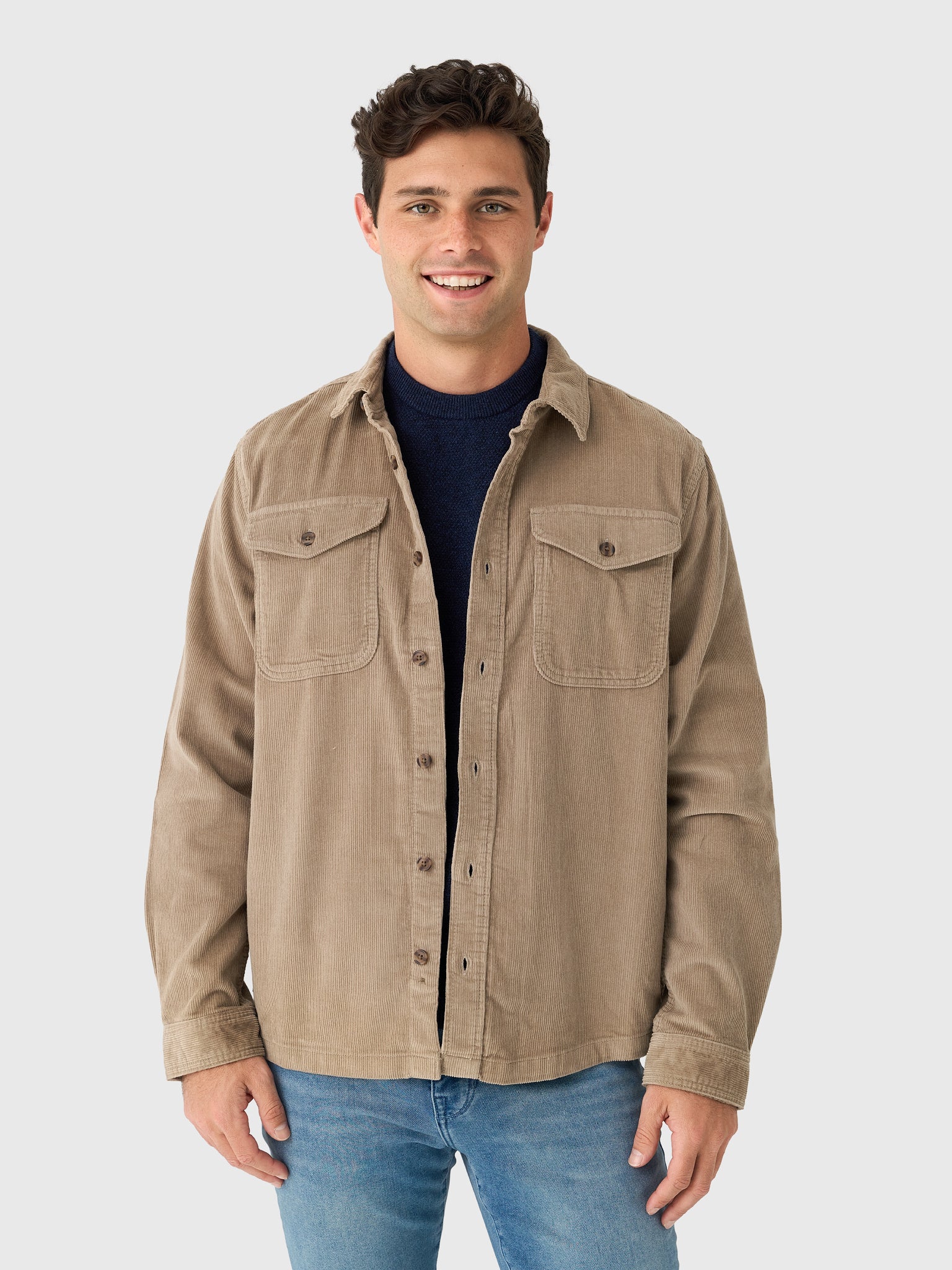 corduroy dress shirt men Standard-Fit Lightweight Corduroy Shirt