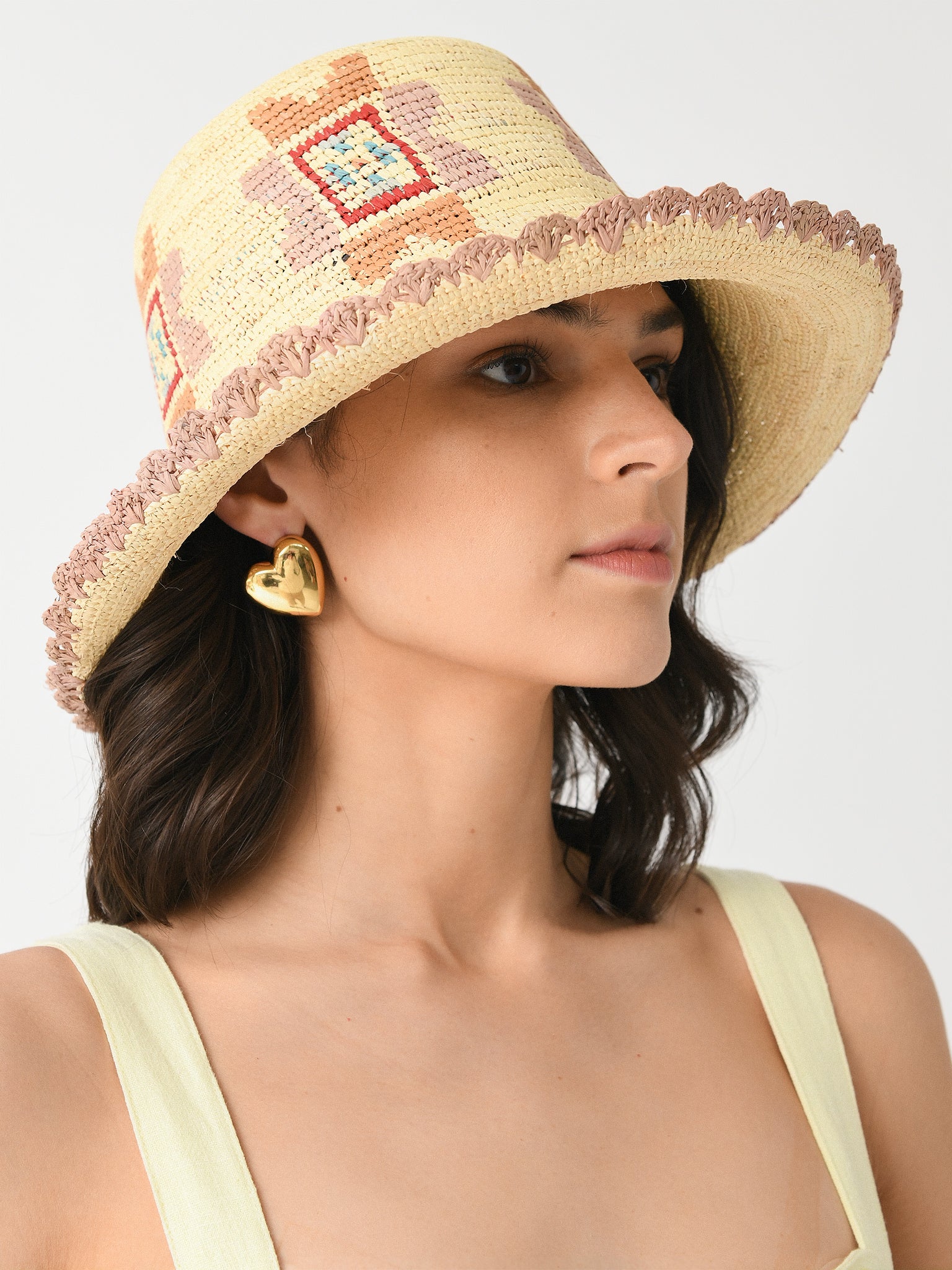 hottest new styles Reya Packable Crochet Bucket Hat Freya