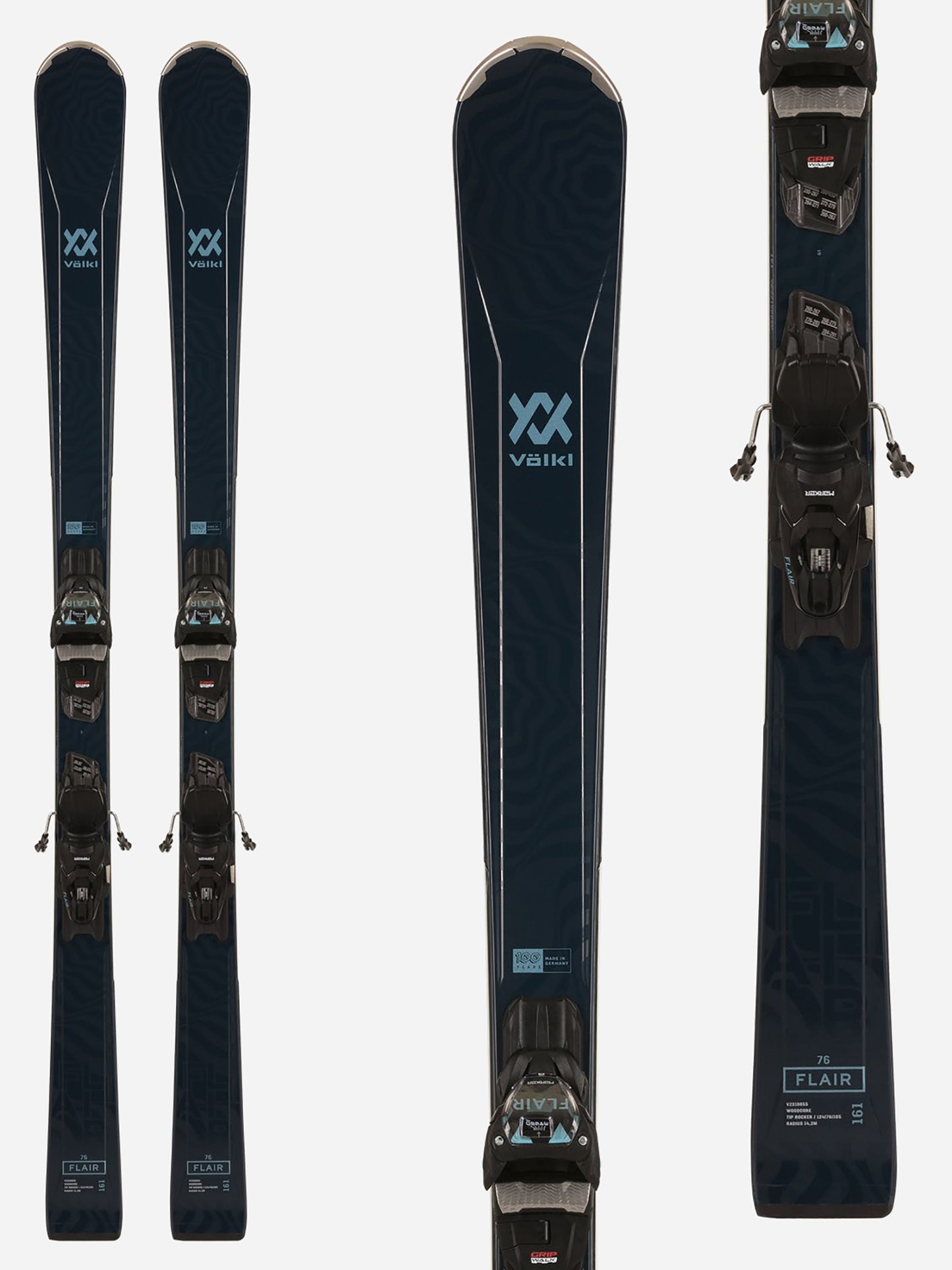 Volkl Women's Flair 76 Skis + Vmotion 10 GW Bindings 2024 - Saint Bernard