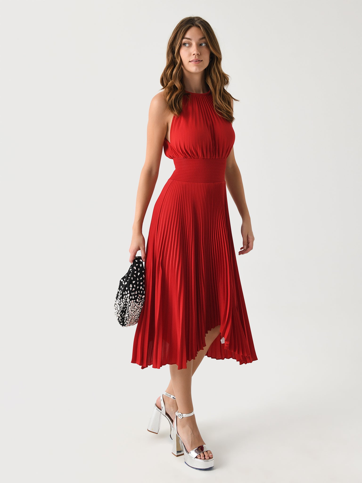 ALC Women's Renzo II Satin Pleated Dress ALC Women's Renzo II Satin Pleated Dress