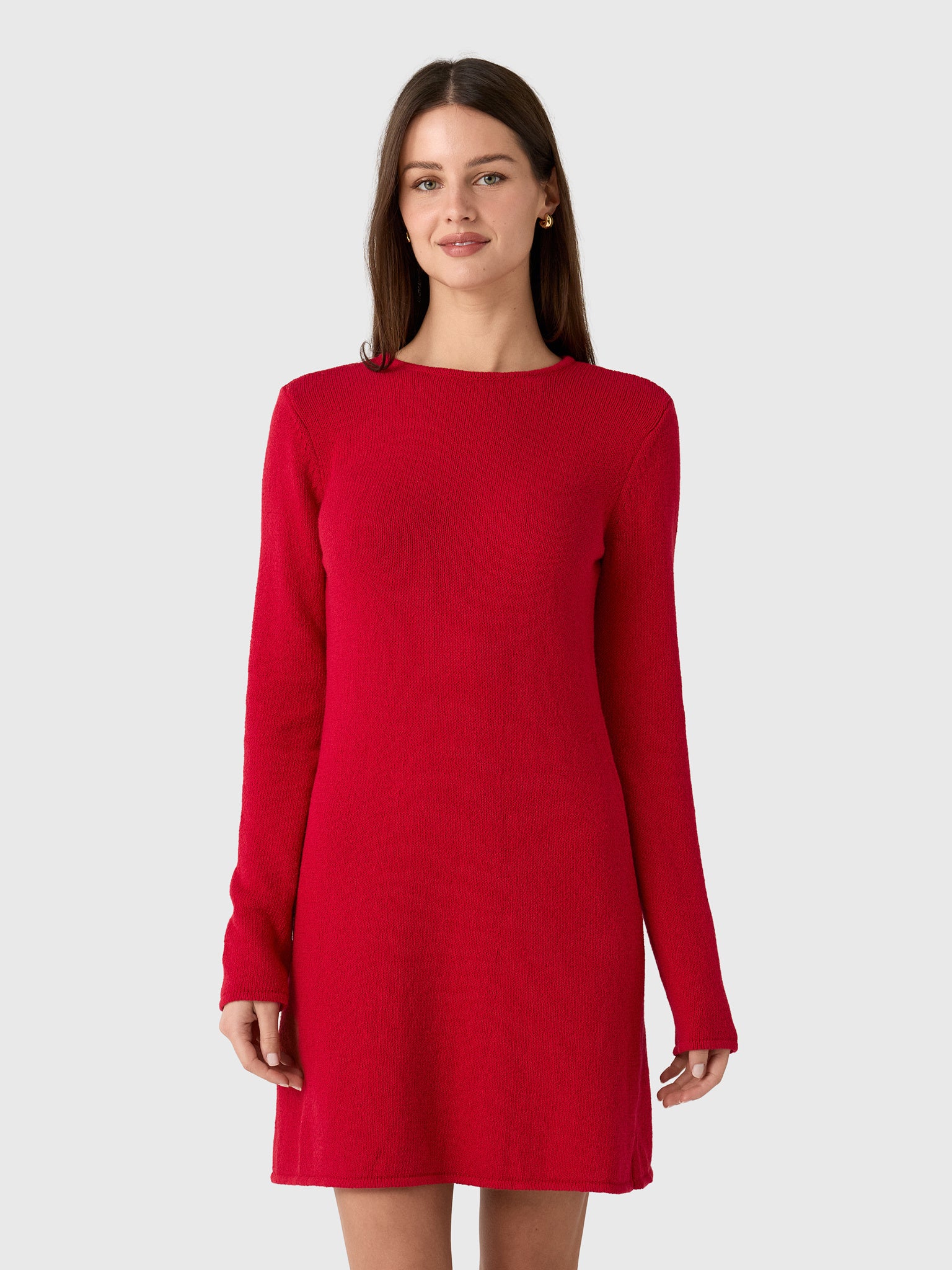 womens cotton knit dresses Ciao Lucia Clea Red Linen Dress XS July26BOGO50 Size:L (US 8) Black Leather Corset Belt cotton The colors are