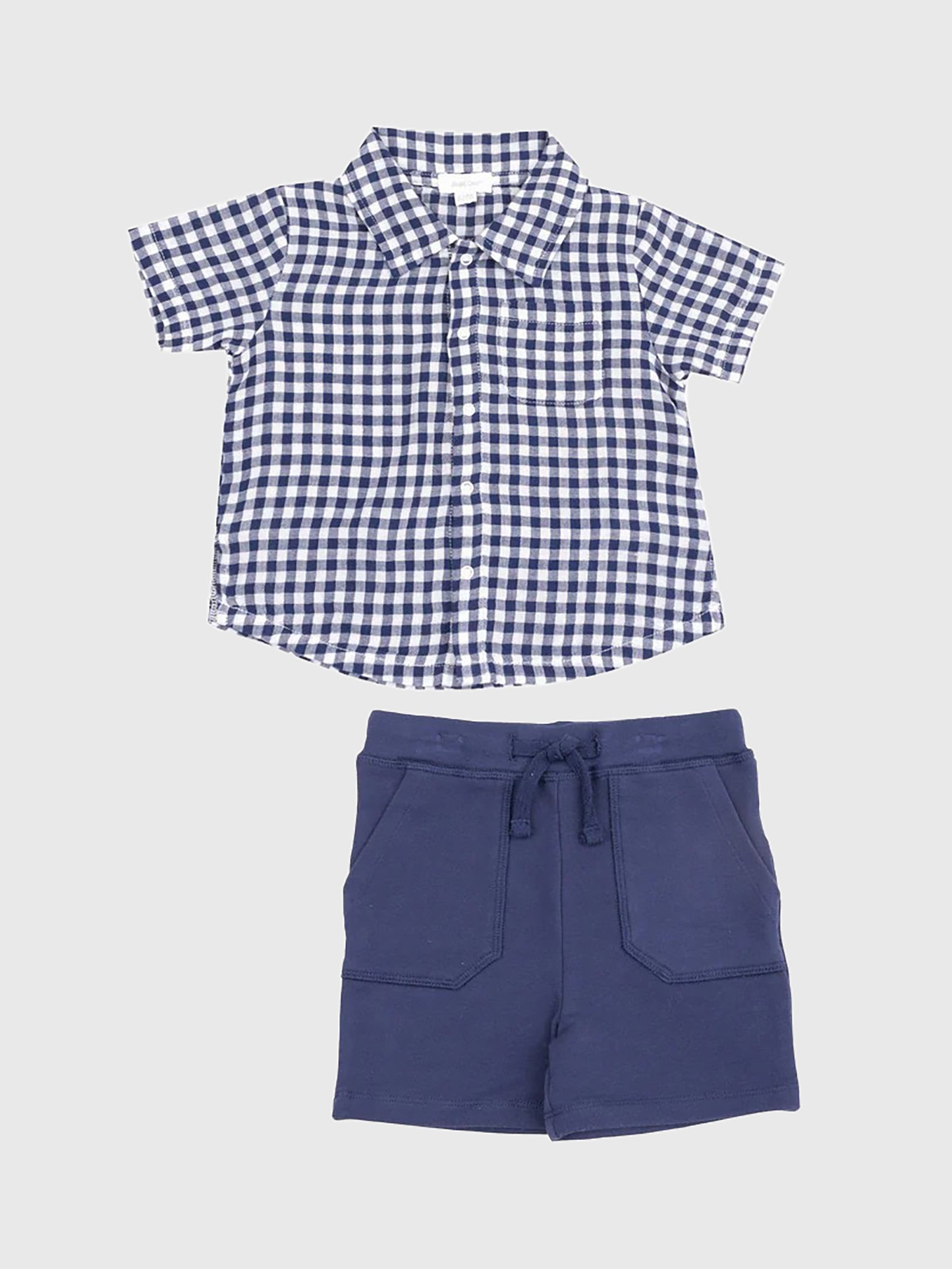 Angel Dear Boys' Button-Down + Short Set - Saint Bernard