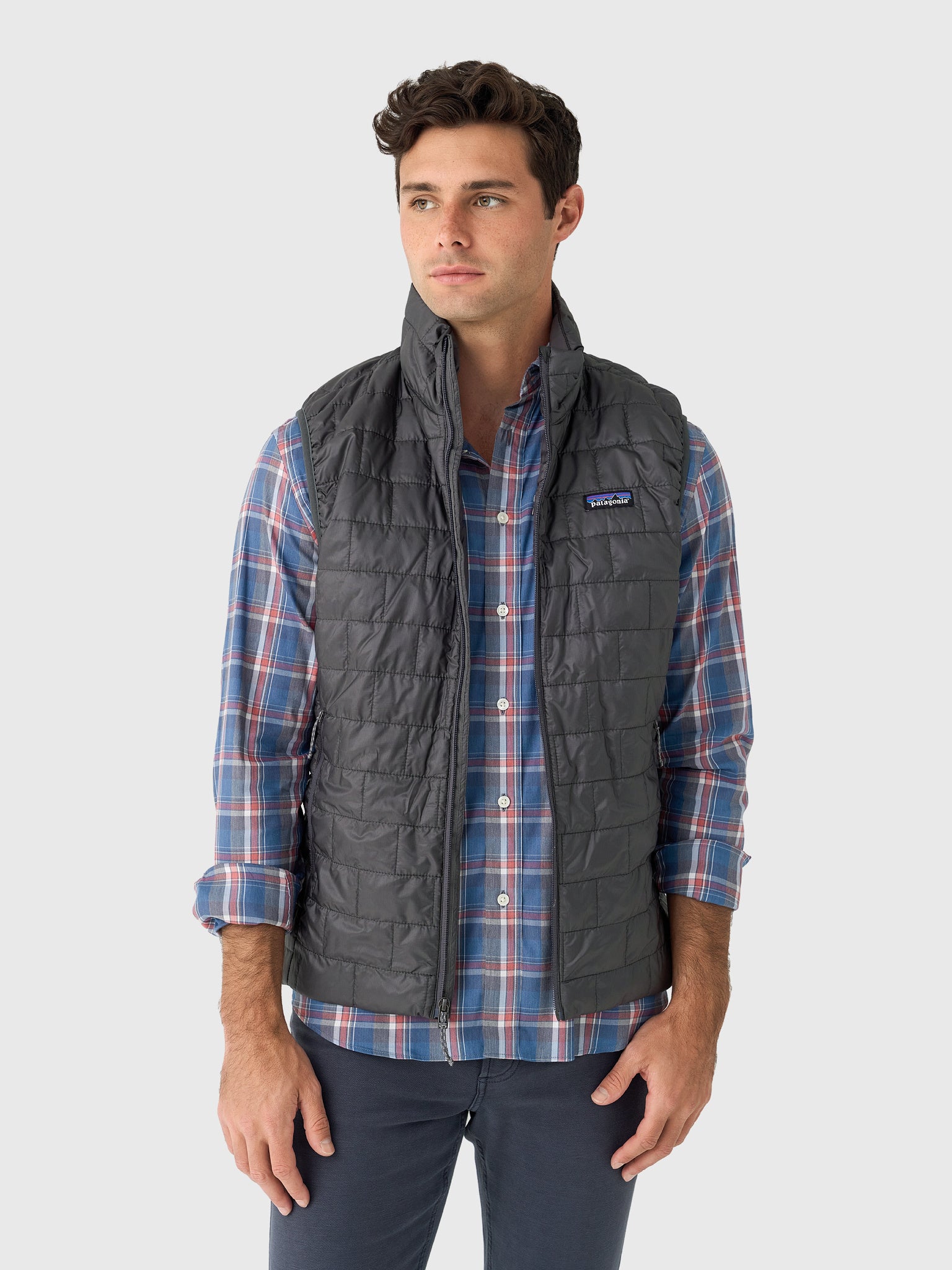 patagonia vest over dress shirt Dress Shirt Patagonia Vest Outfit Men Patagonia Vests Make A Great Vest For #MensFashionPreppy