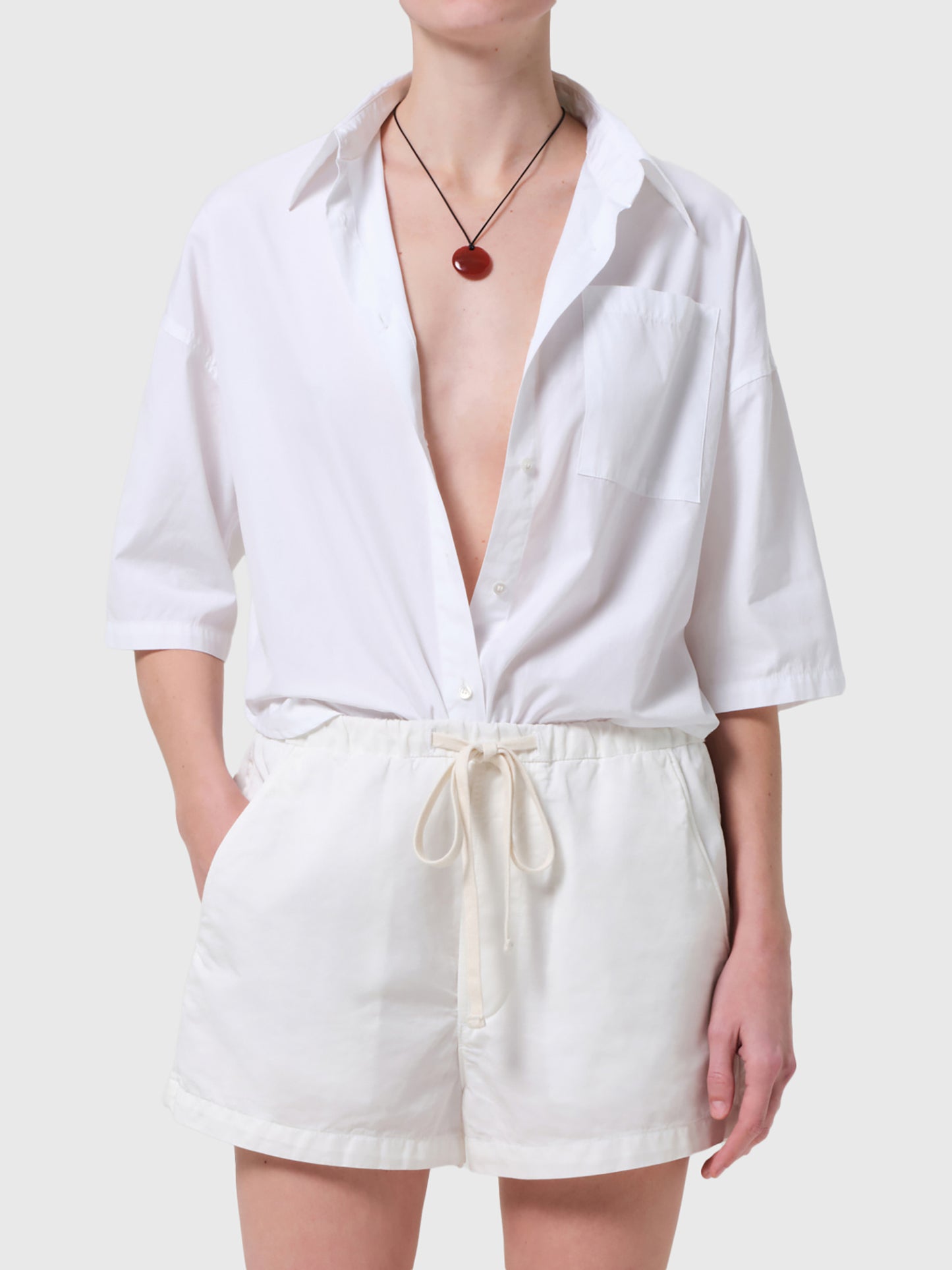 Citizens Of Humanity Women's Frances Cropped Cape Button-Down Shirt - Saint Bernard