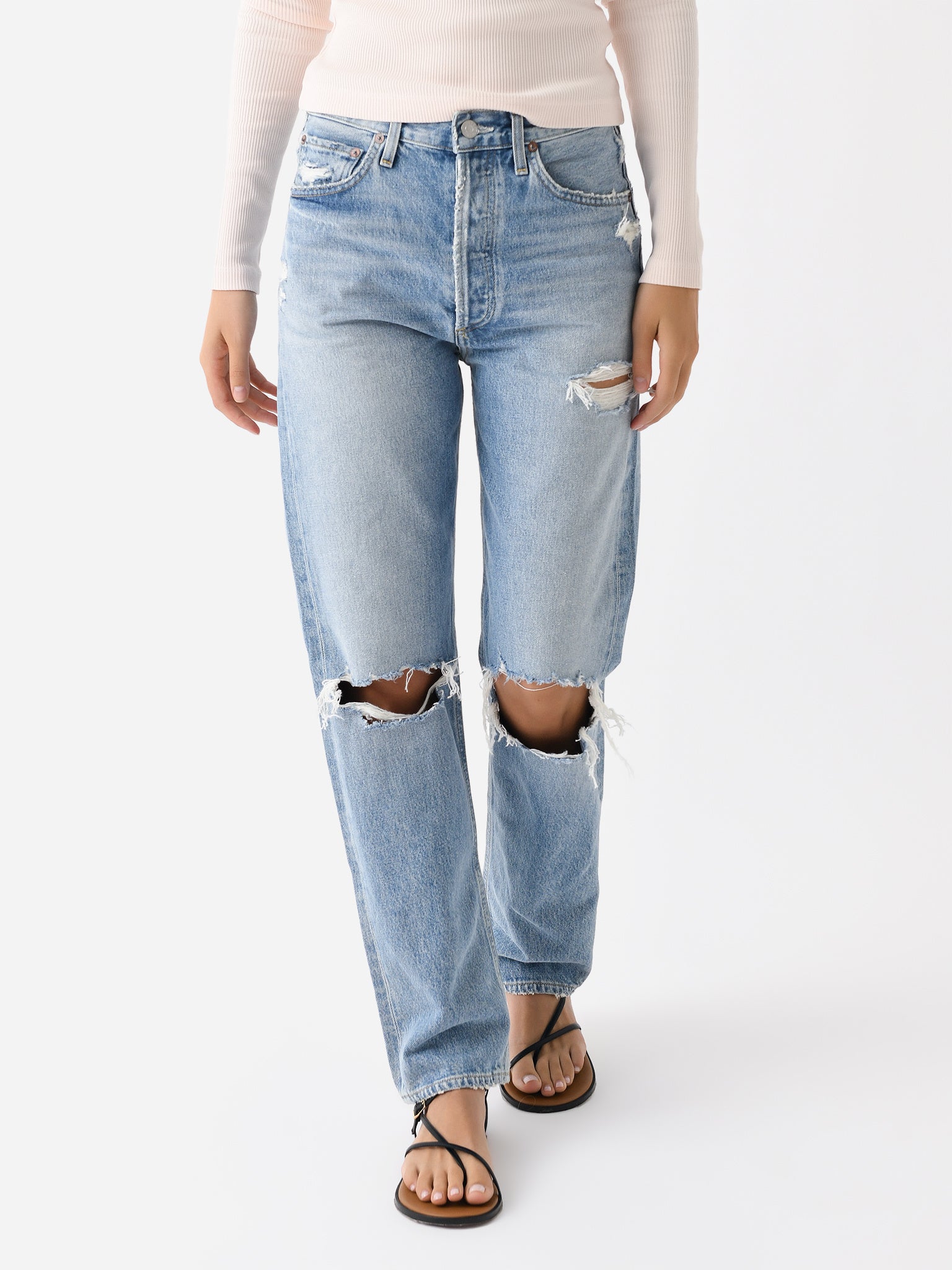 90's Jean In Threadbare