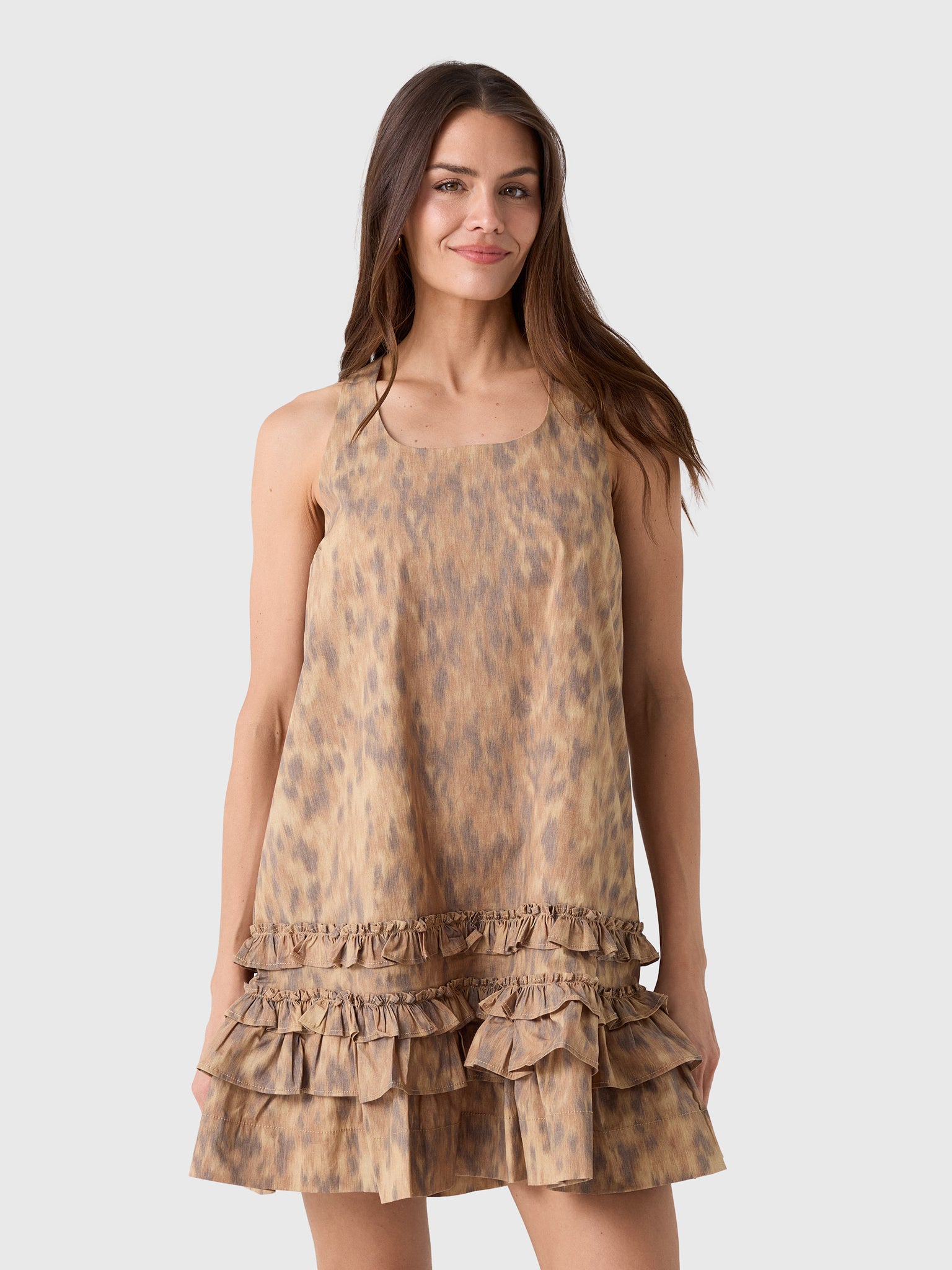 Ganni Women's Printed Cotton Dress