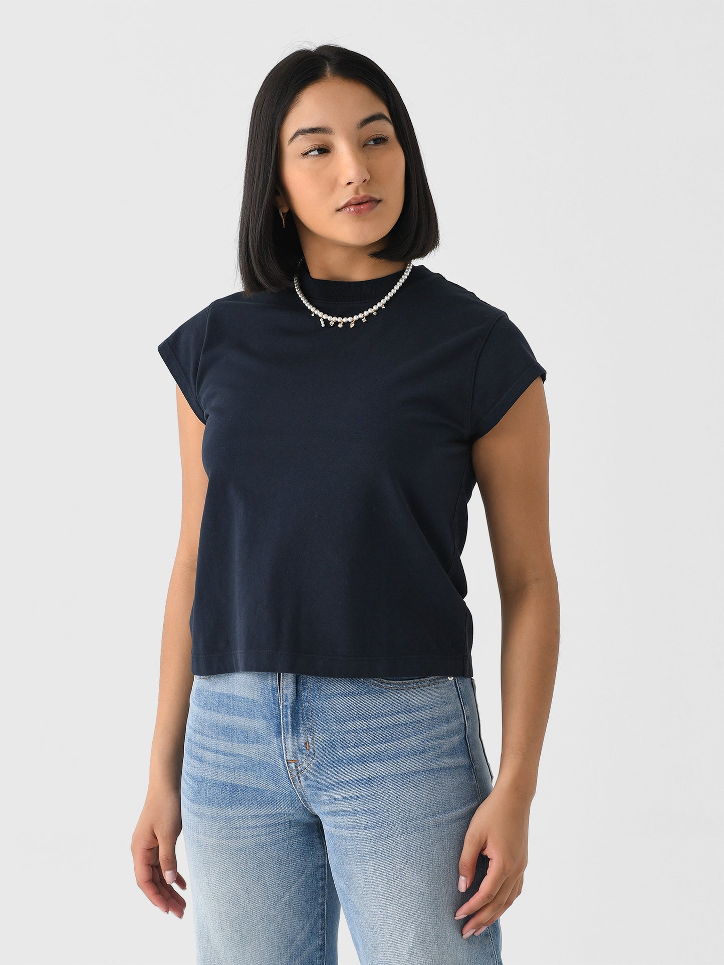 Agolde Women's Bryce Cap Sleeve Tee - Saint Bernard