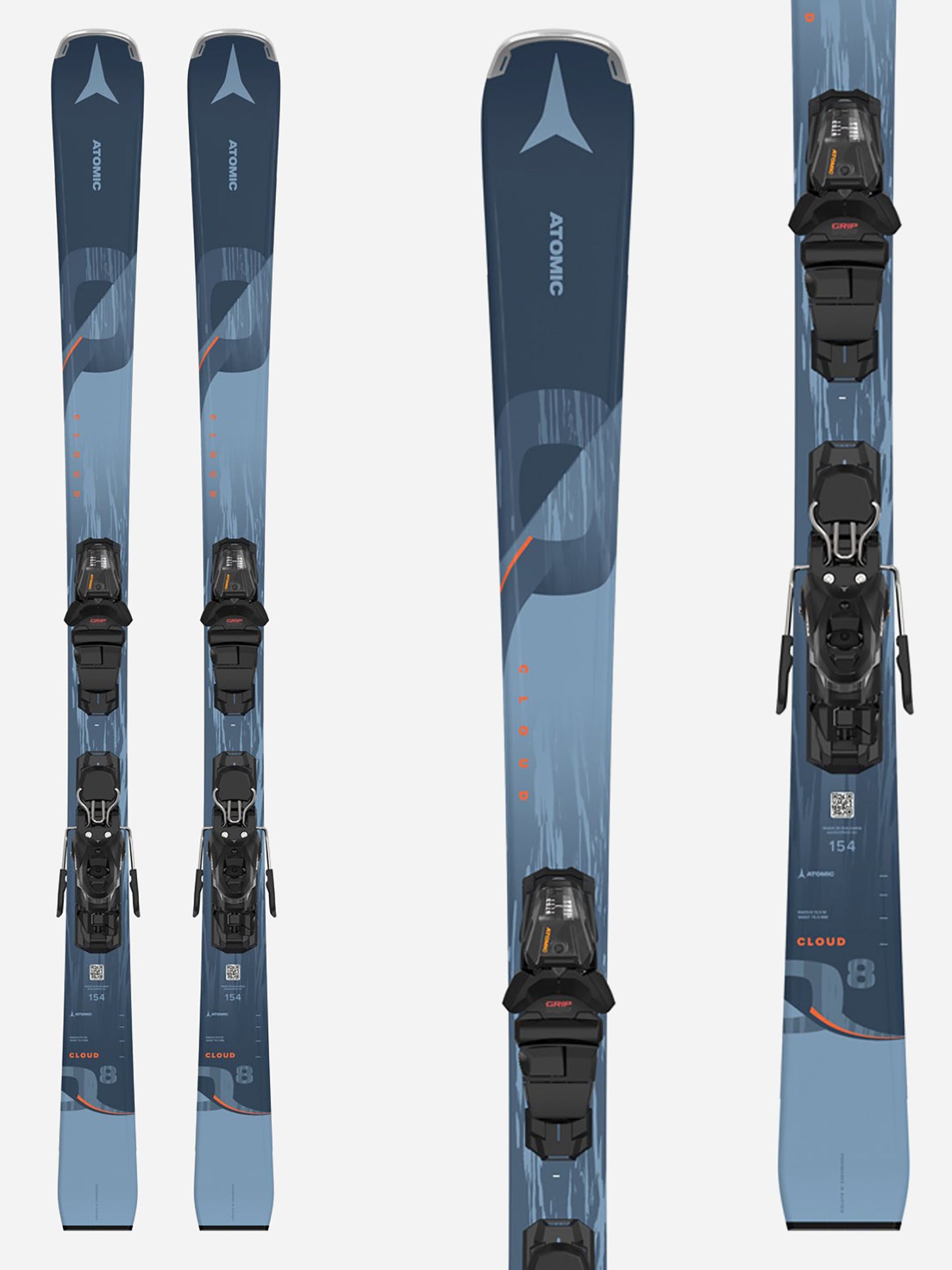 Atomic Cloud Q8 Skis + M10 GW Bindings 2024 - Saint Bernard