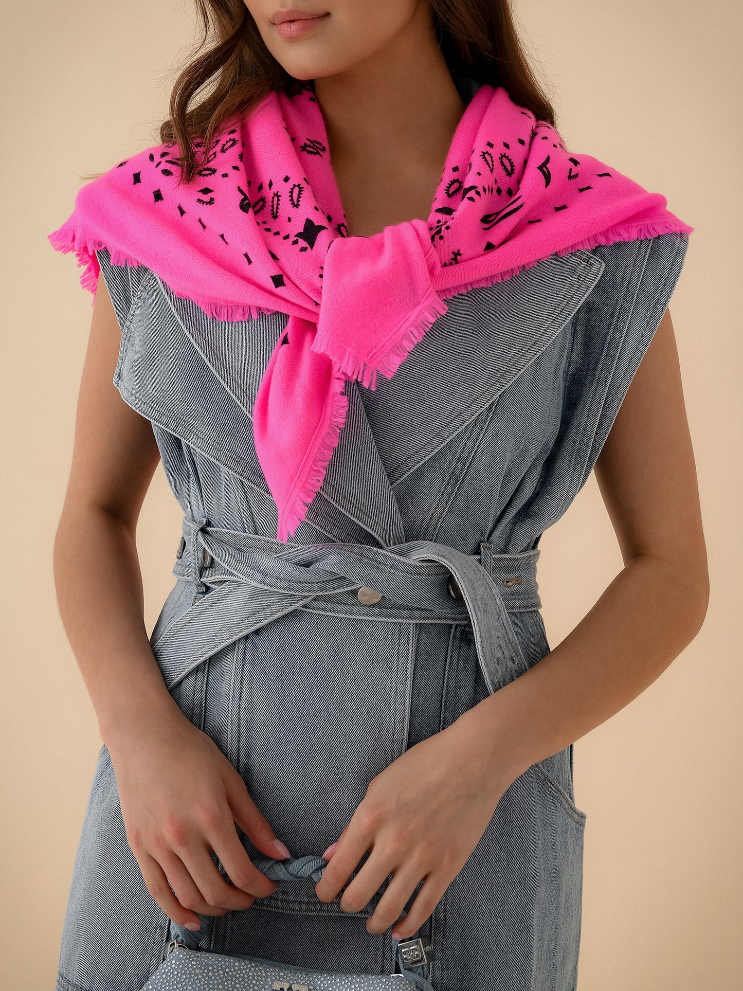 Kujten Women's Hachiko Bandana Scarf - Saint Bernard