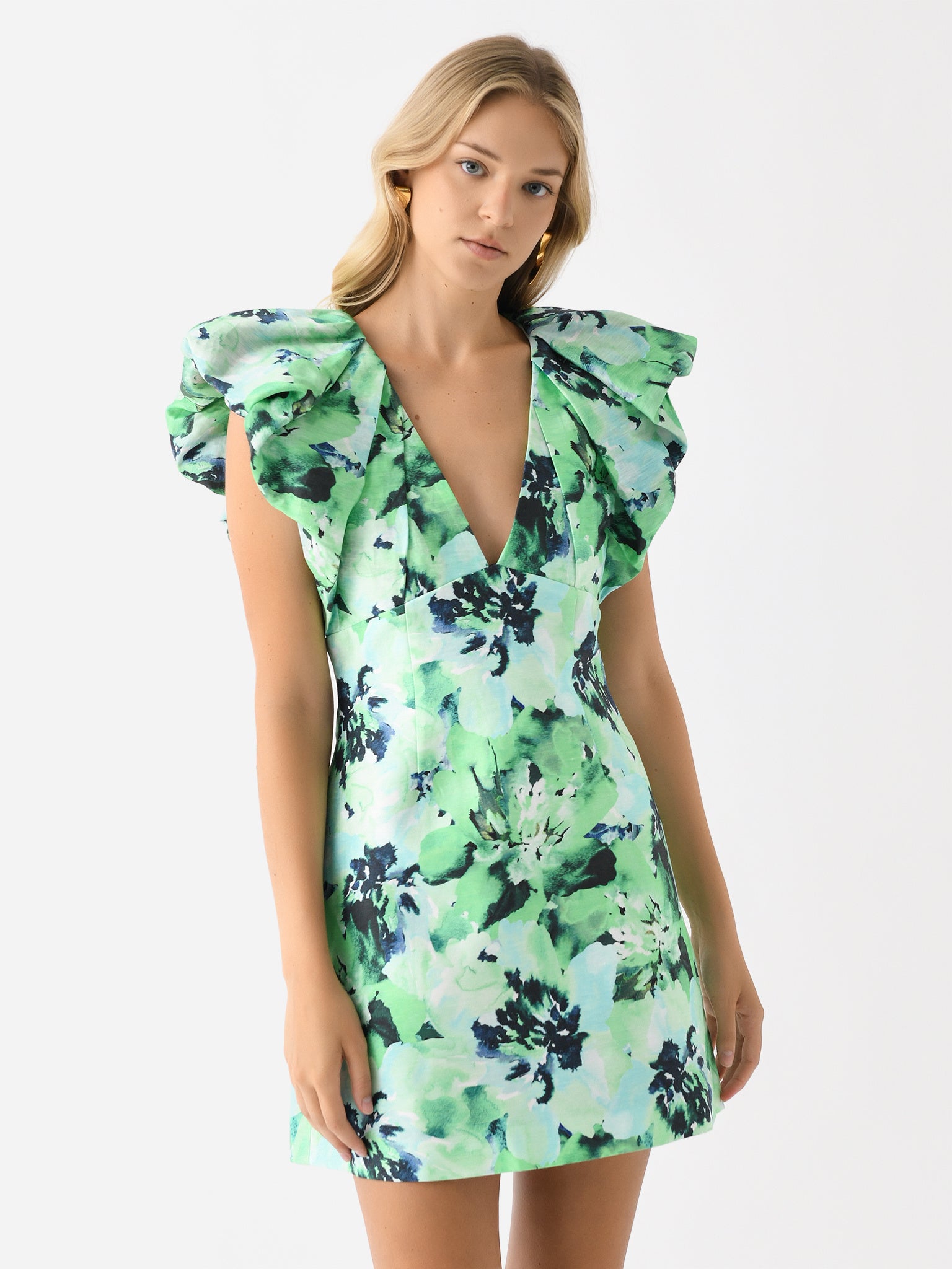 slim fit dress slacks Acler Online AU Women's Fern Green Maxi Dress, AU14 US10 main image 0